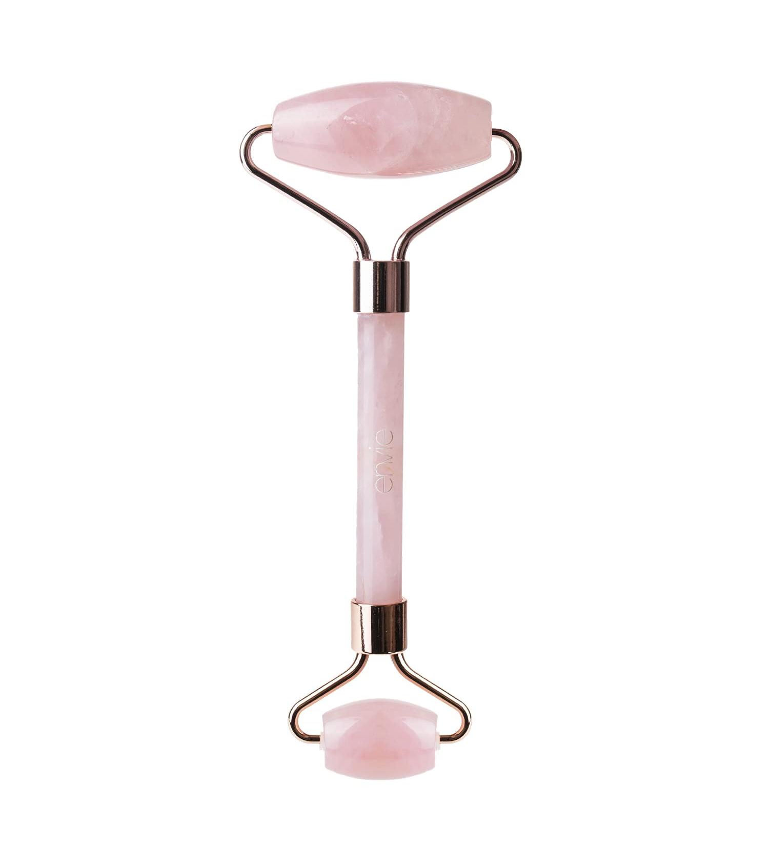Envie Pink Rose Quartz Face Roller for Anti-Ageing Skincare & Facial Sculpting - Buy Online on GoSupps.com