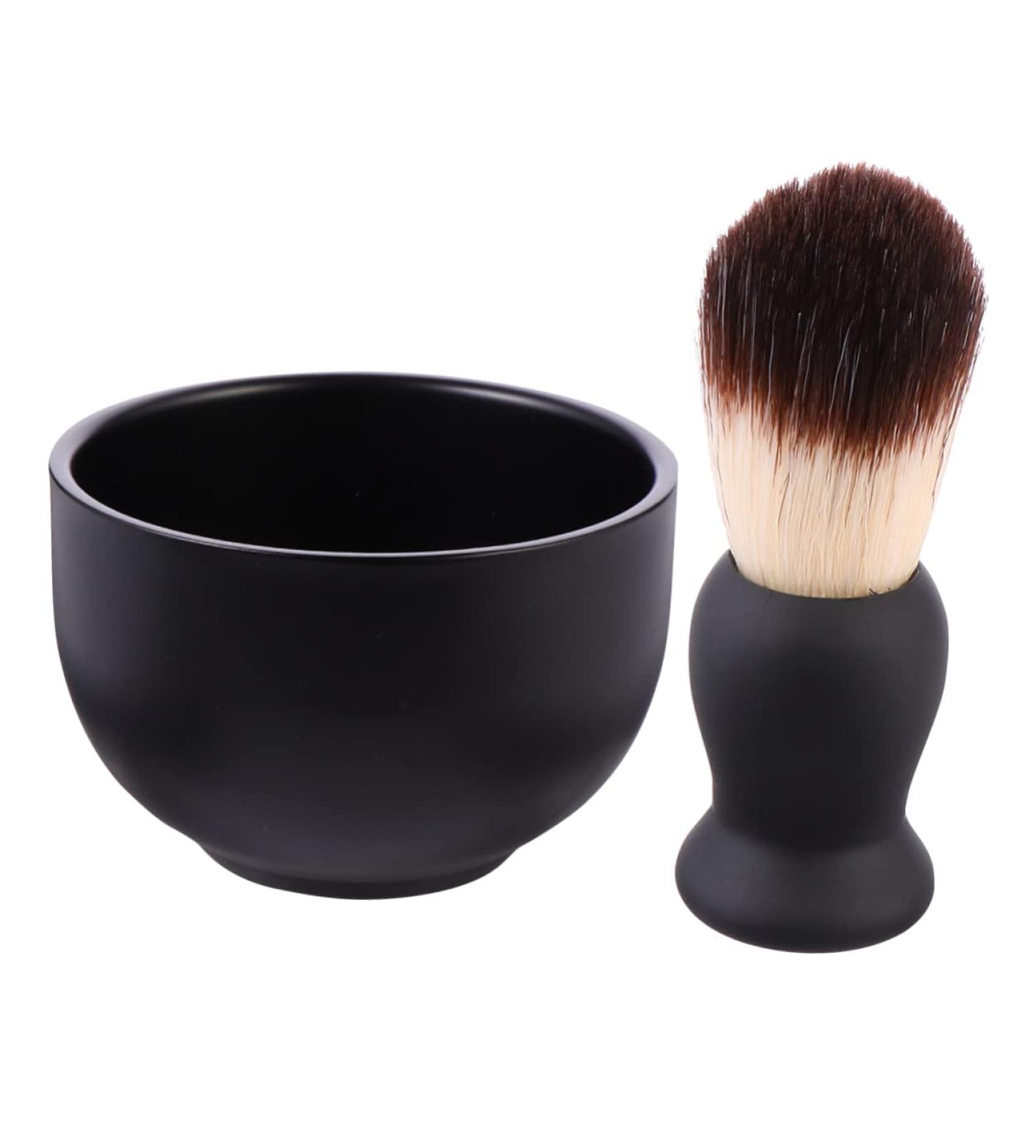 Frcolor Men's Beard Care Set - 2-Part Brush & Shaving Tools for Grooming | Stainless Steel Beard Brush & Shaving Brush - Buy Online on GoSupps.com