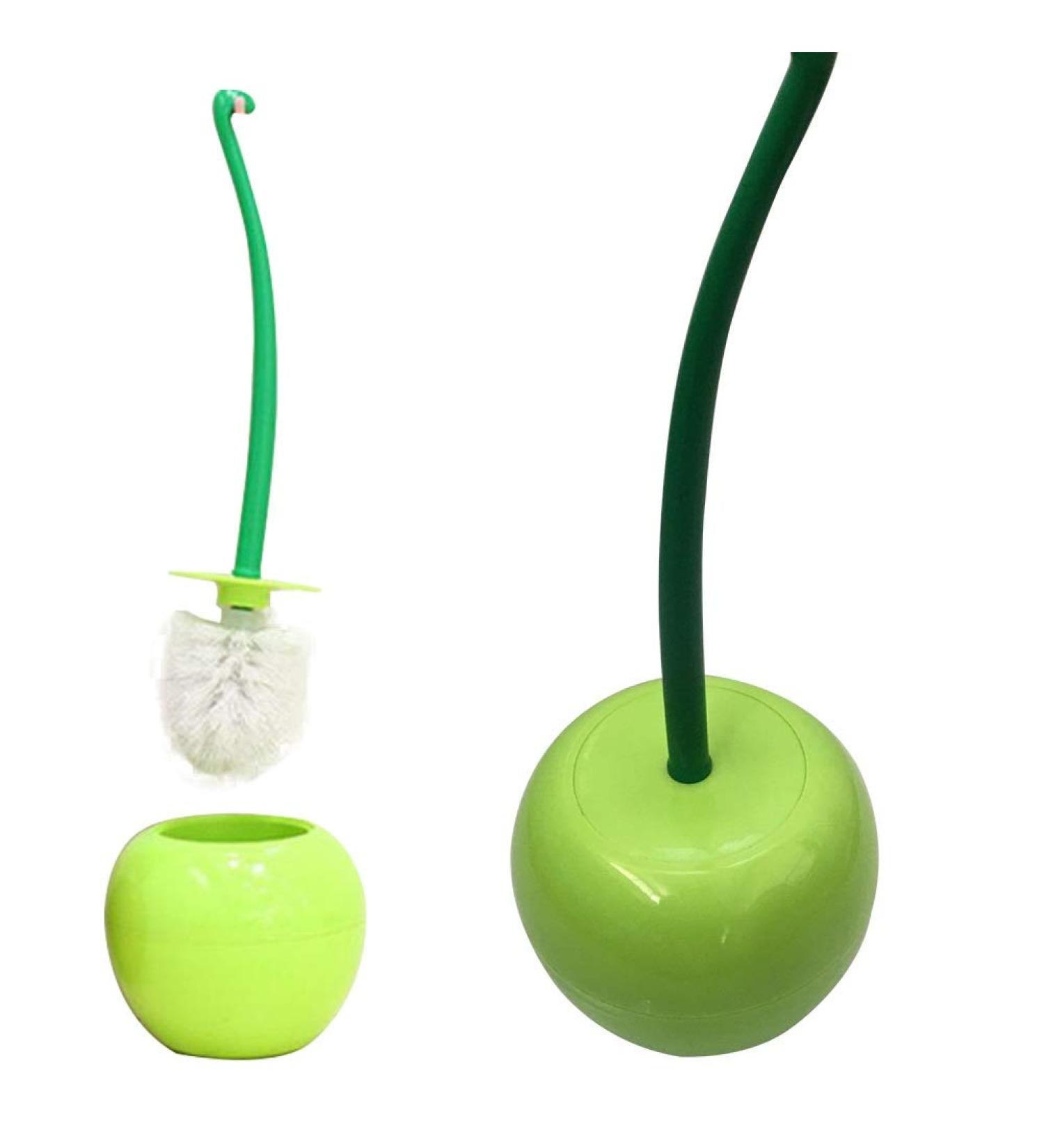 Dora Bridal Toilet Plunger Brush Hold Combo Set - Heavy Base, Compact Holder, Strong Bristles - Green (1 Pack) - Buy Online on GoSupps.com
