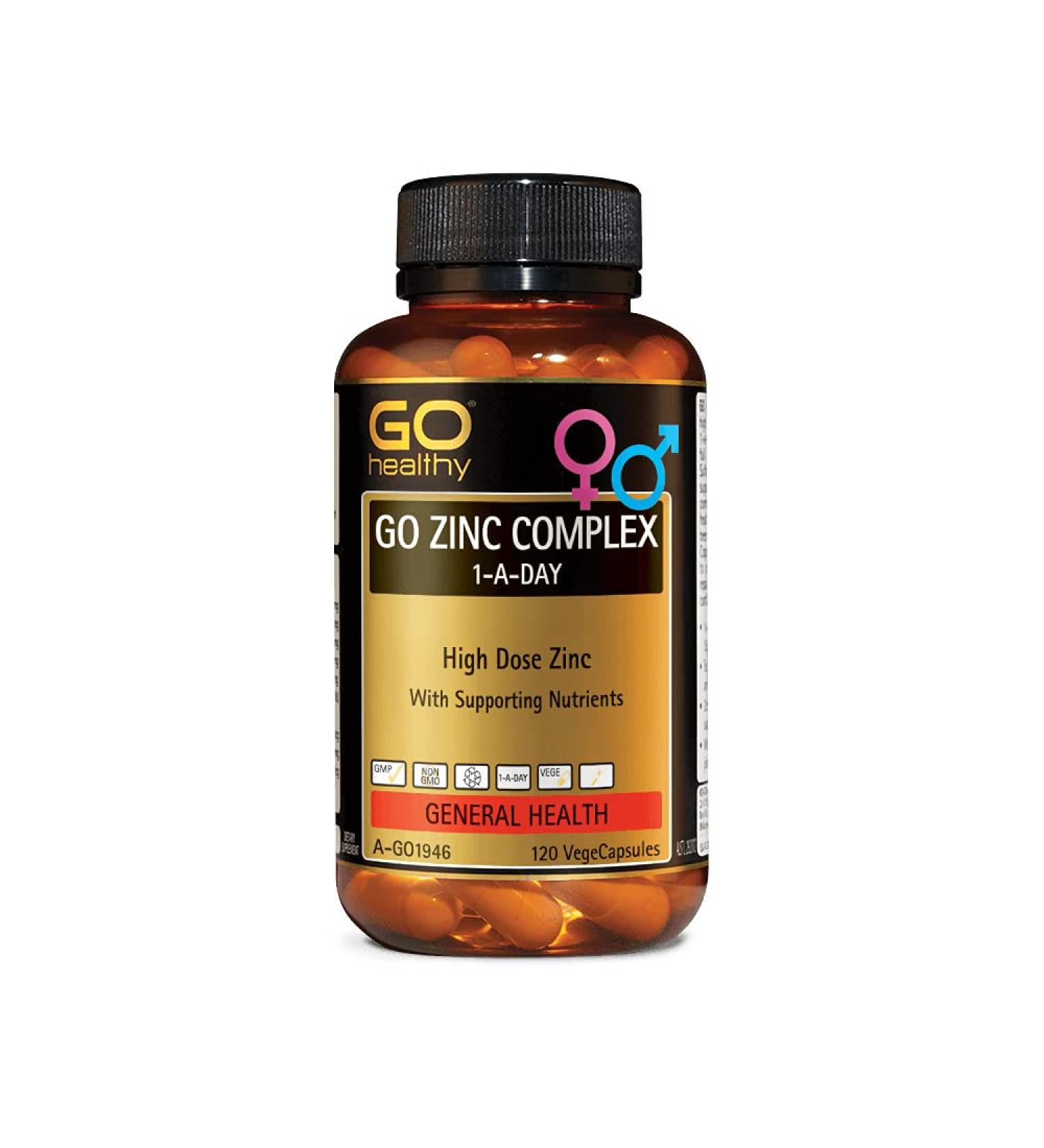 GO Healthy Zinc Complex 1 A Day 120 Vege Capsules