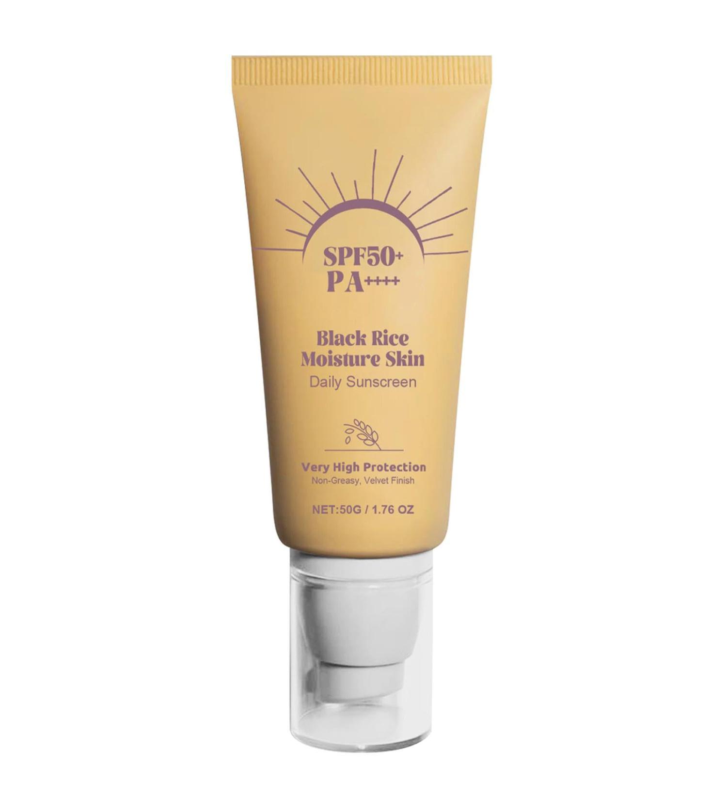 Moisturizing Daily Sunscreen| Velvet Finish Sunscreen| Concealer Isolation Sunscreen| Spf50+ Sunscreen For Face And Body| Daily Sun Protection Cream| Lightweight Sunscreen Lotion - Buy Online on GoSupps.com