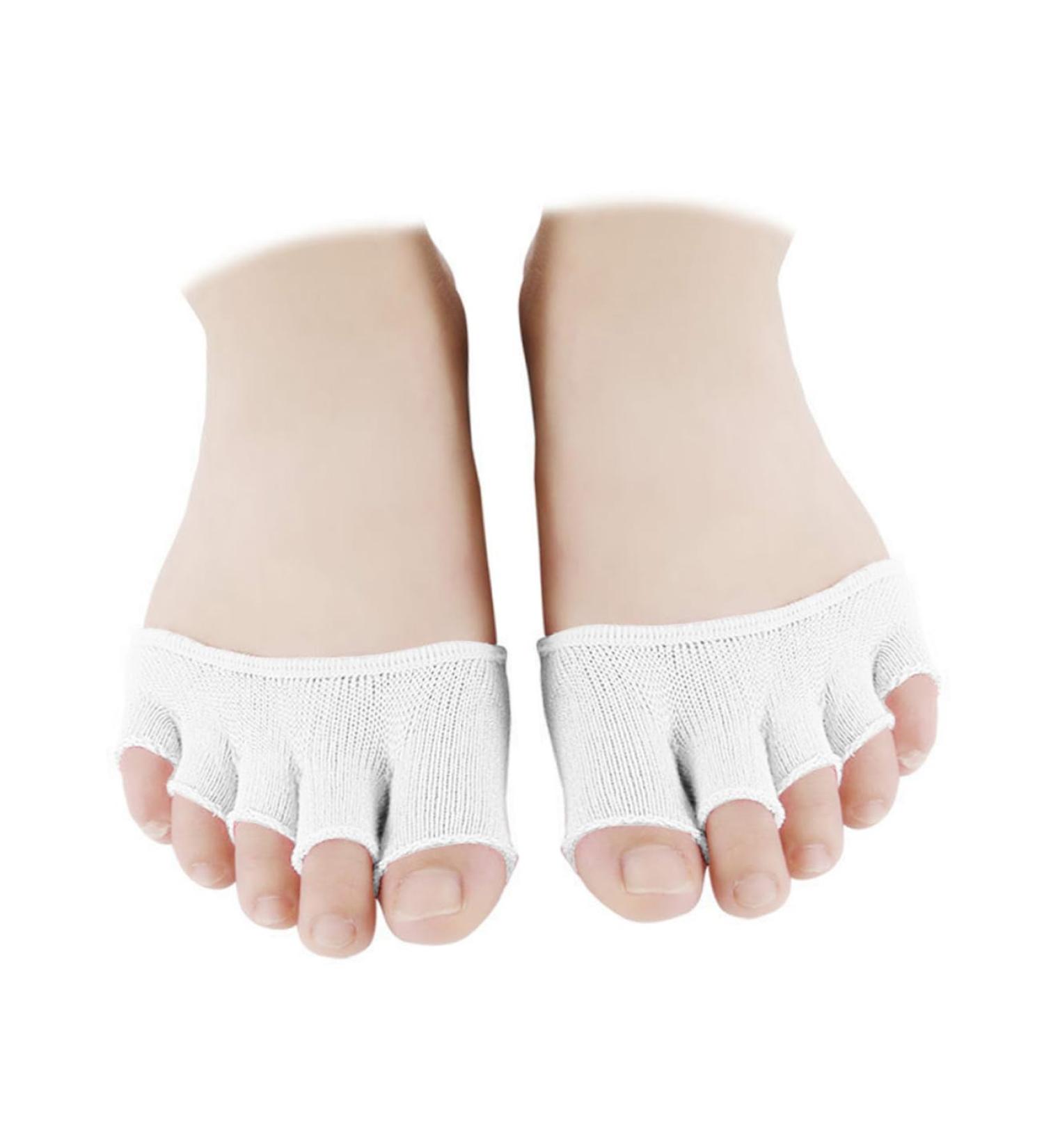 Healeeved No-Show Socks for Men - 4 Pairs Low-Cut Invisible Toe Socks | Elastic Fabric Comfort - Buy Online on GoSupps.com