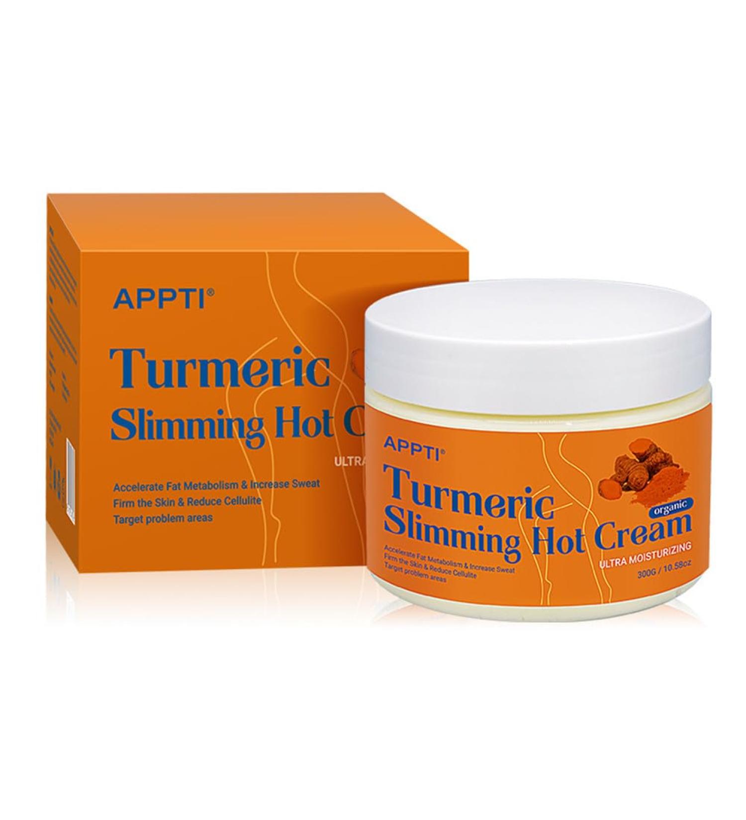 Buy Hot Turmeric Body Sculpting Cream | Slimming & Fat Burning Cream for Tummy Legs Arms & Waist Fast Weight Loss for Women & Men - Buy Online on GoSupps.com
