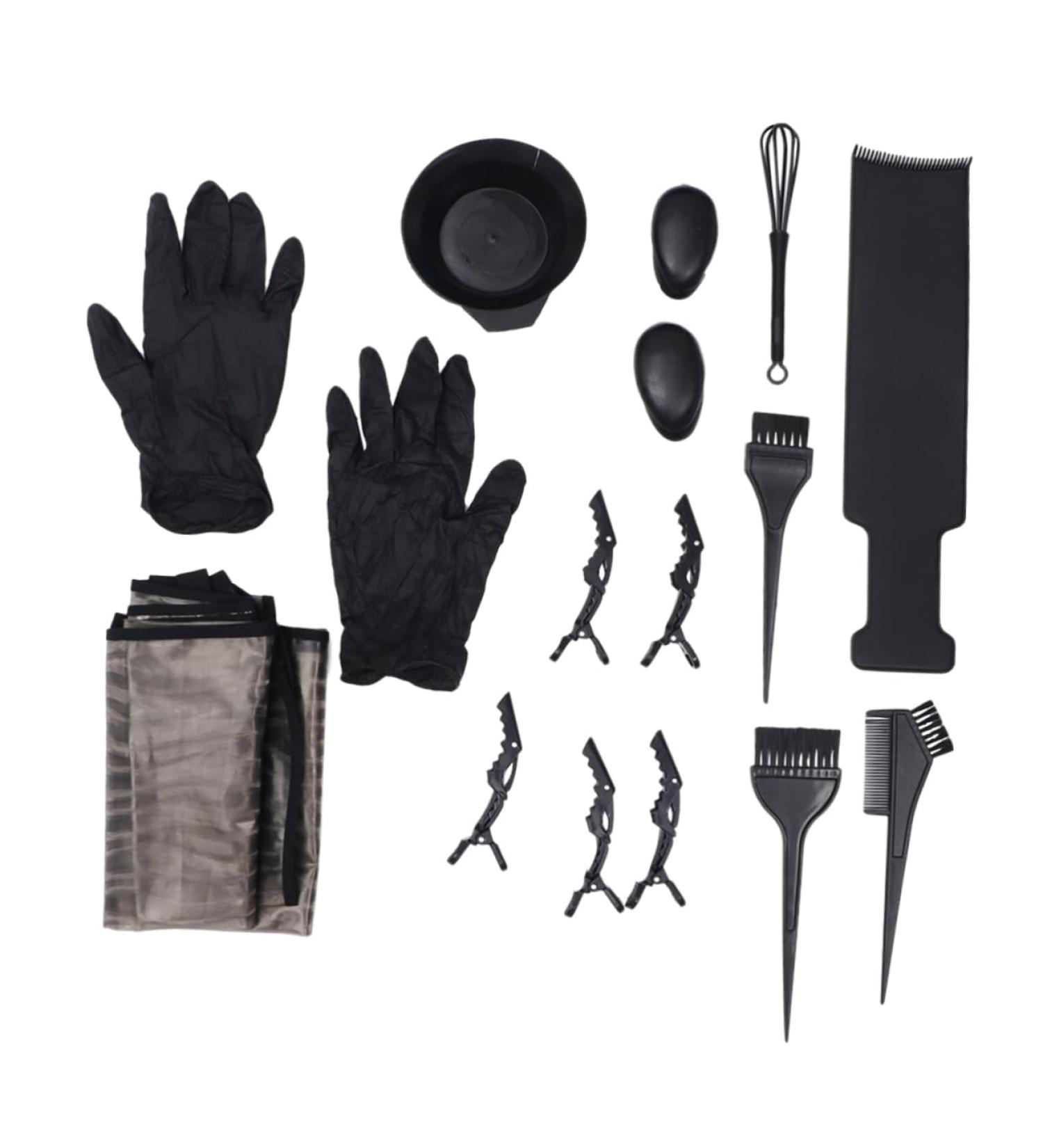 FRCOLOR 1 Set of 15 Earmuffs Dyeing Hairdressing Brushes Brush for Dyeing Hair Dye Gloves Hair Brush Hair Dye Set Disposable Comb Hairdressing Tool Hair Dye Bowl Coat - Buy Online on GoSupps.com