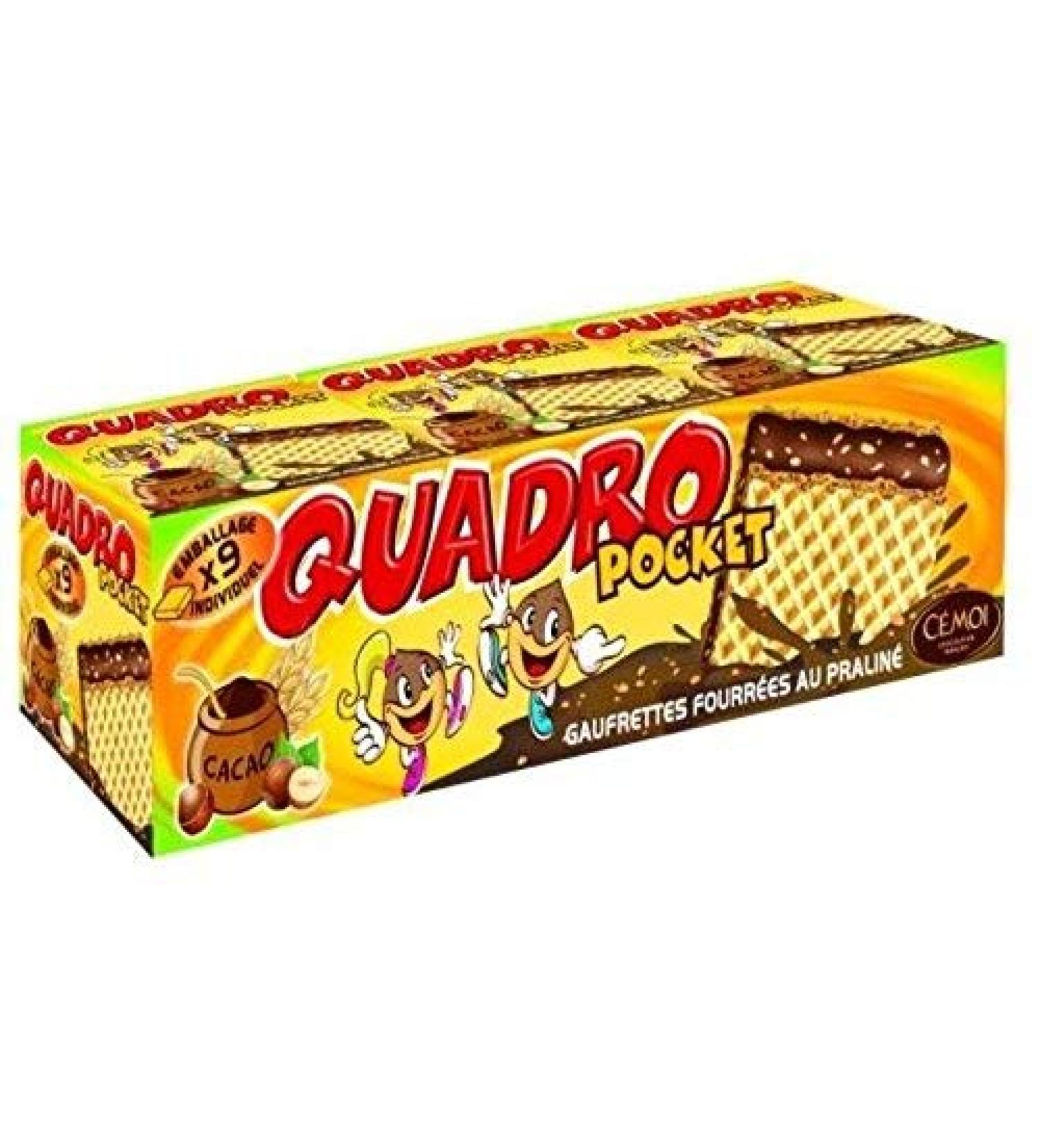 Cémoi Quadro Pocket 9 Sachets or 187G - Decreasing Price - Gift Option