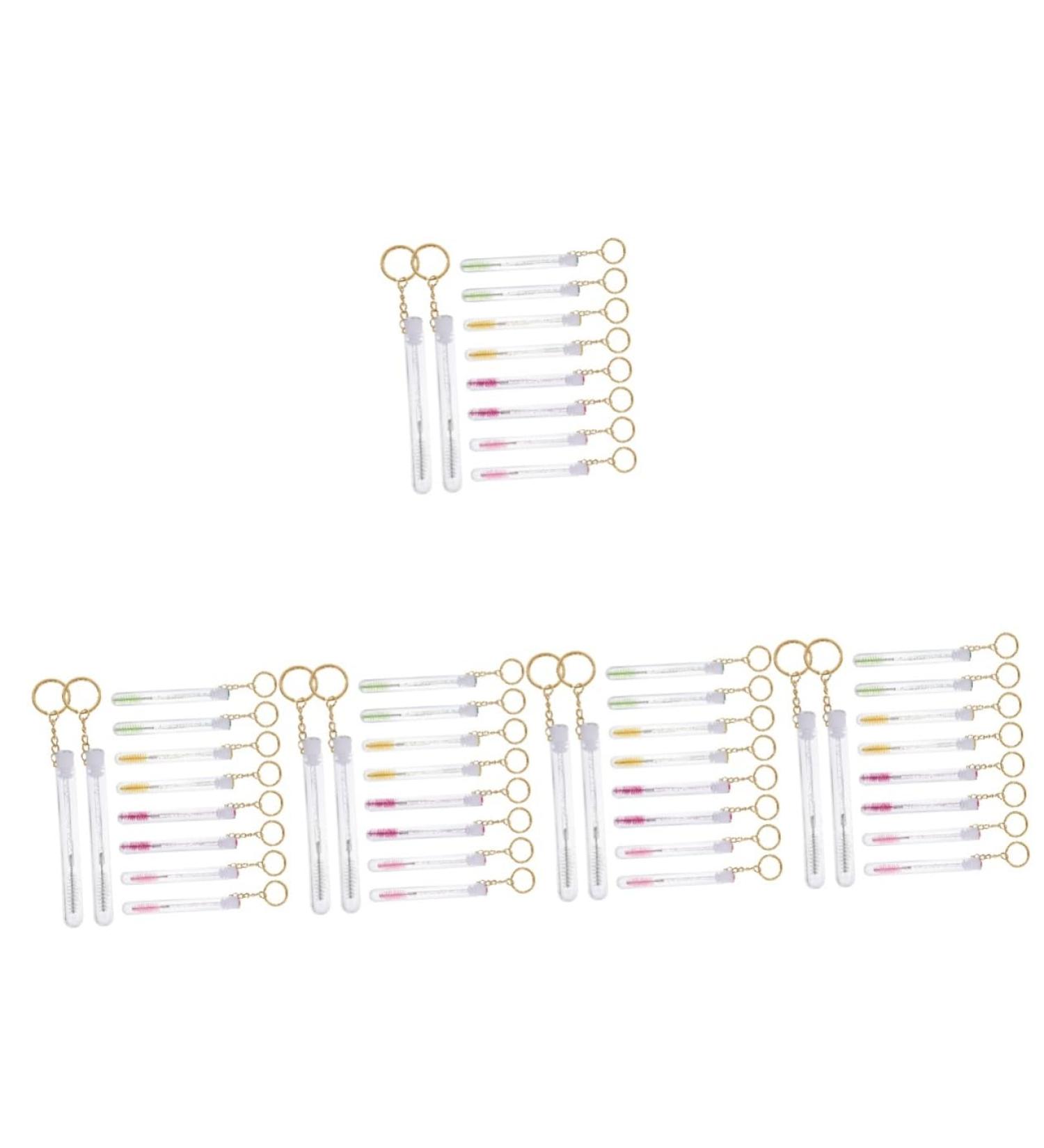 FOMIYES 50 pcs keychain mascara brush mascarades for women empty mascara tube and wand lash brush with tube 11.2x1cmx5pcs Assorted Colorx5pcs - Buy Online on GoSupps.com