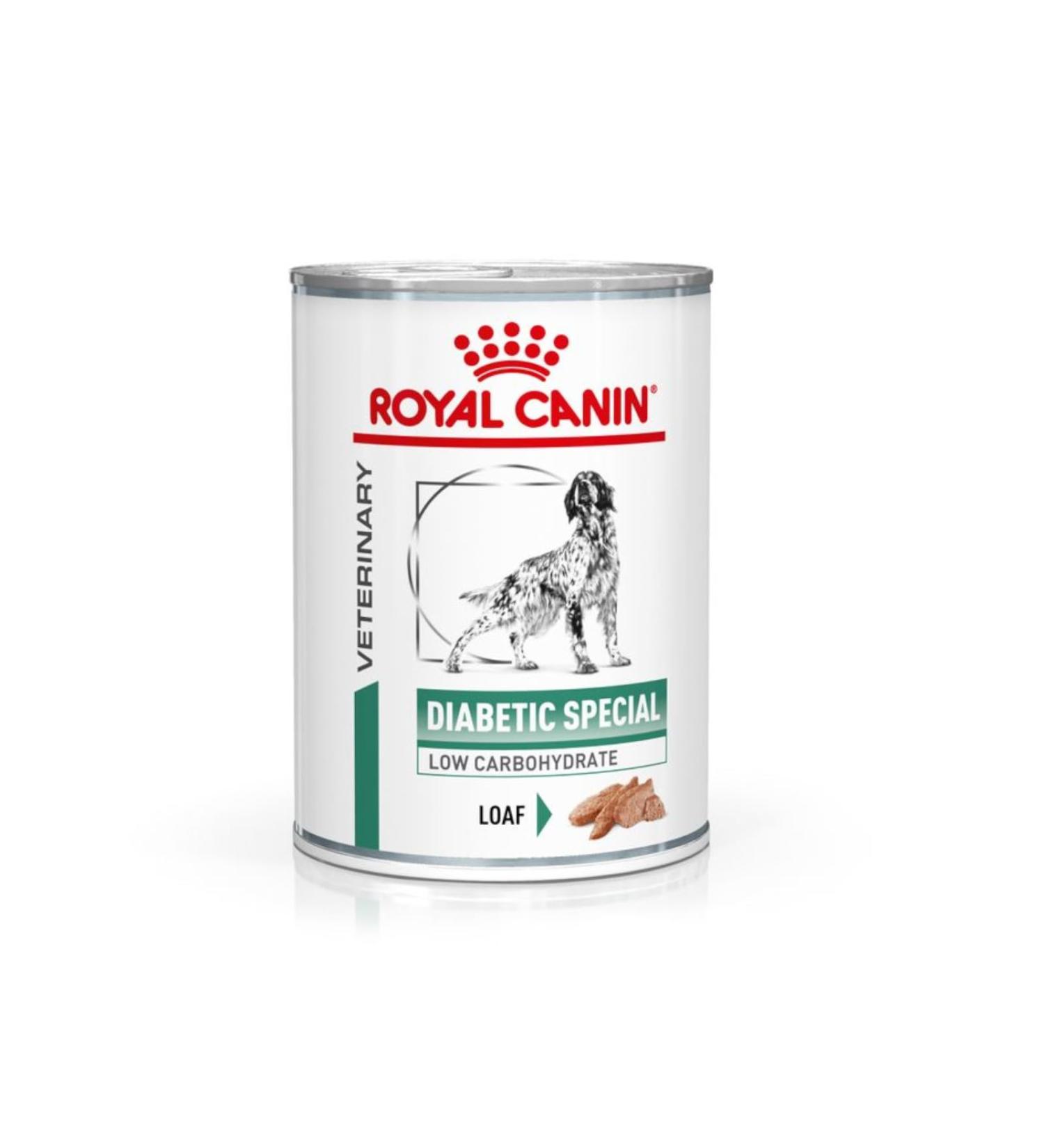 Royal Canin Veterinary Diabetic Special Low Carbohydrate Canine Mousse | 12 x 410 g | Wet food for adult dogs | Re - Buy Online on GoSupps.com