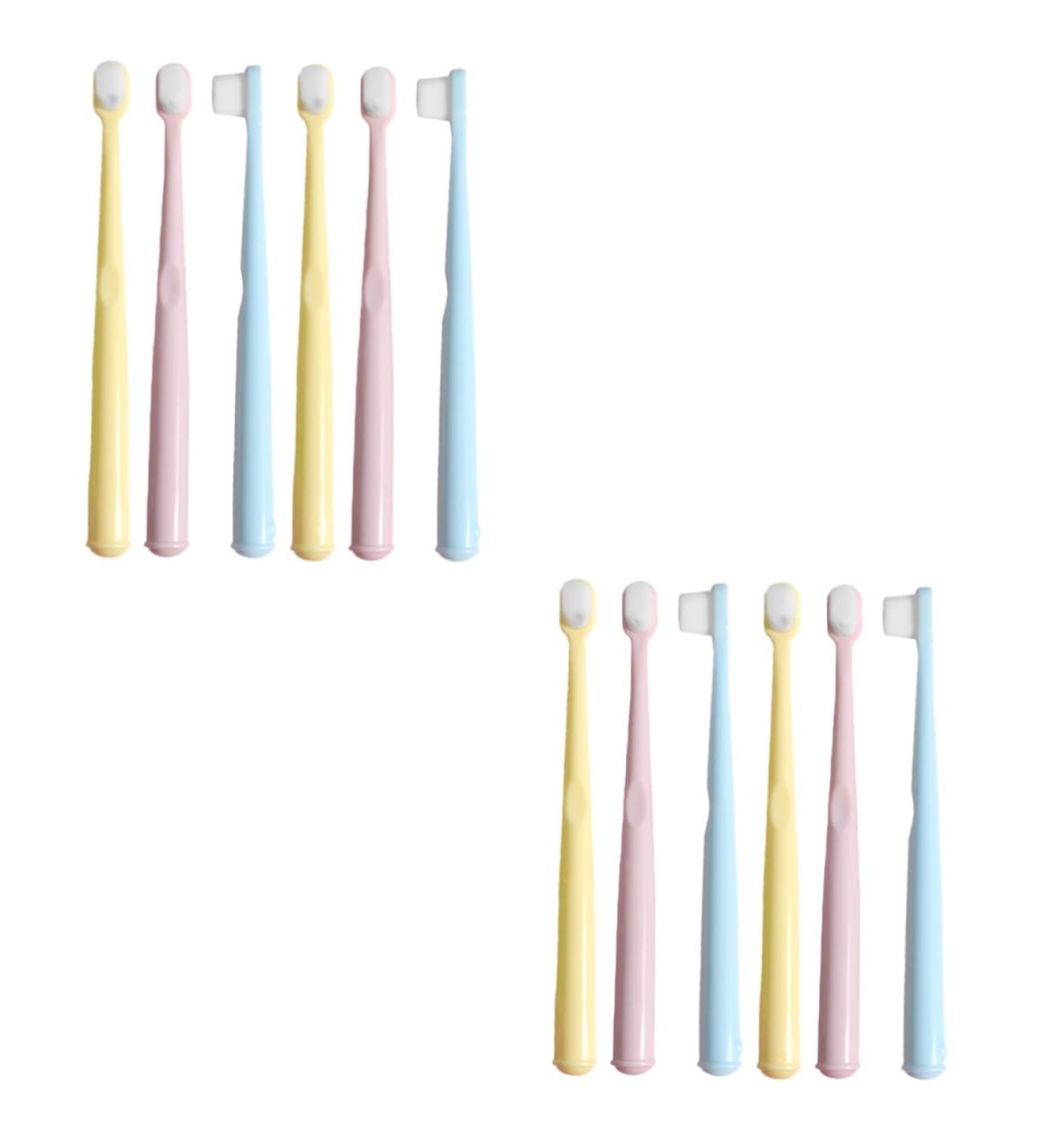 Buy Minkissy Children's Ergonomic Toothbrush - Soft Bristles Portable Travel Toothbrush for Toddlers & Adults - 1 Pack 2 Colors - Buy Online on GoSupps.com