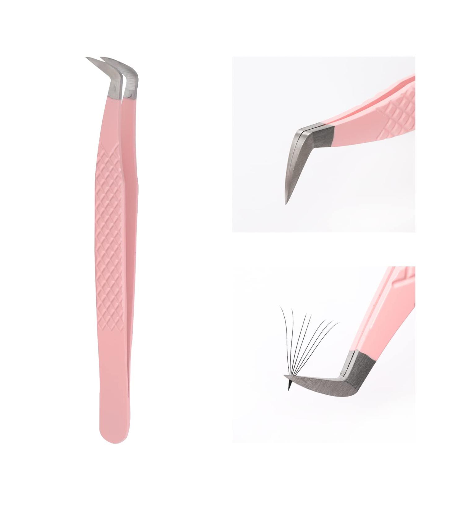 Lash Extension Tweezers for Volume and Mega Volume Fans - Stainless Steel Precision Tweezers for Professional Eyelash Extensions - Buy Online on GoSupps.com