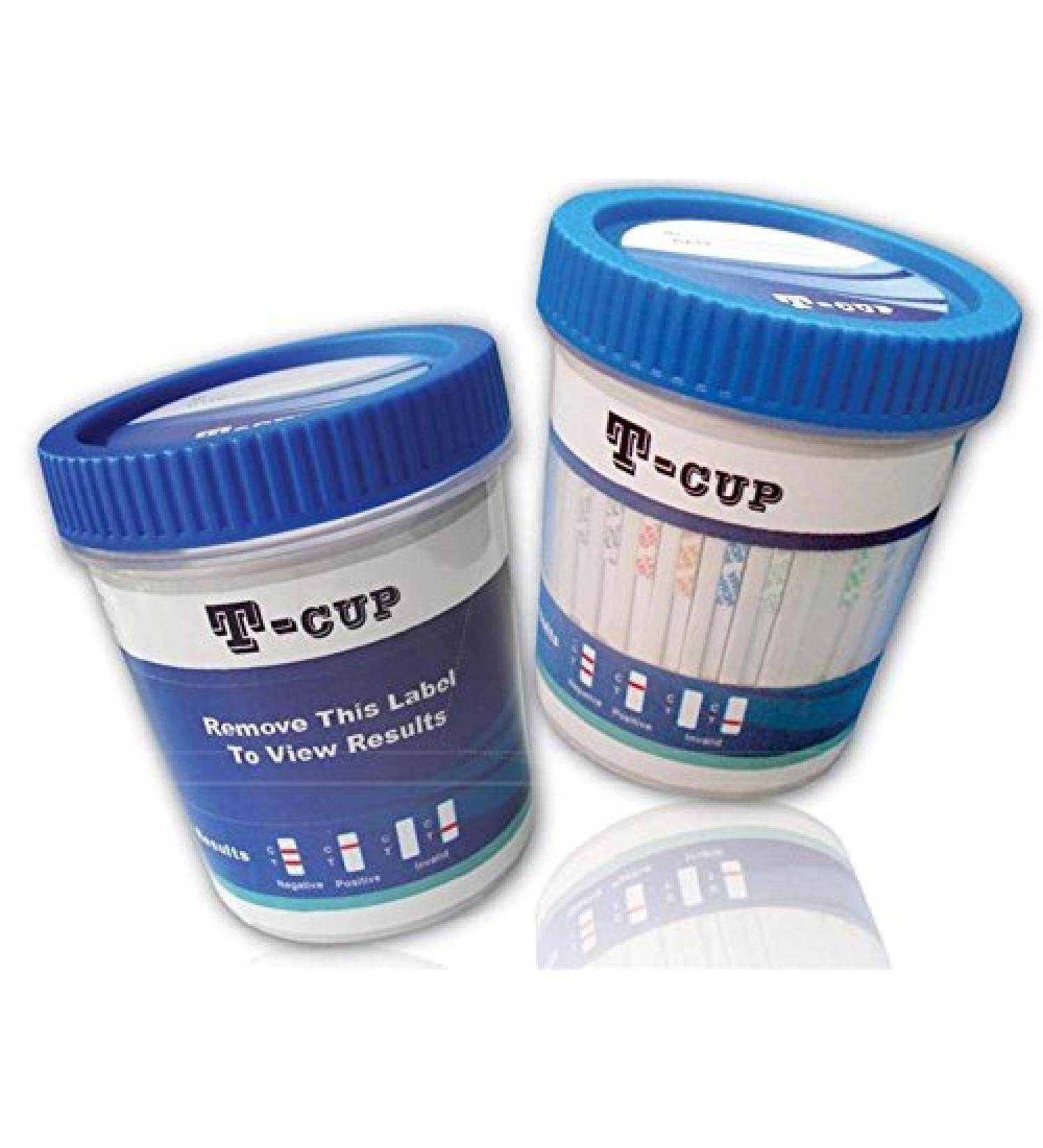 5 Panel Multi Drug Test T-Cup (COC/THC/OPI/AMP/MAMP) - Bulk Packs of 50 - Buy Online on GoSupps.com