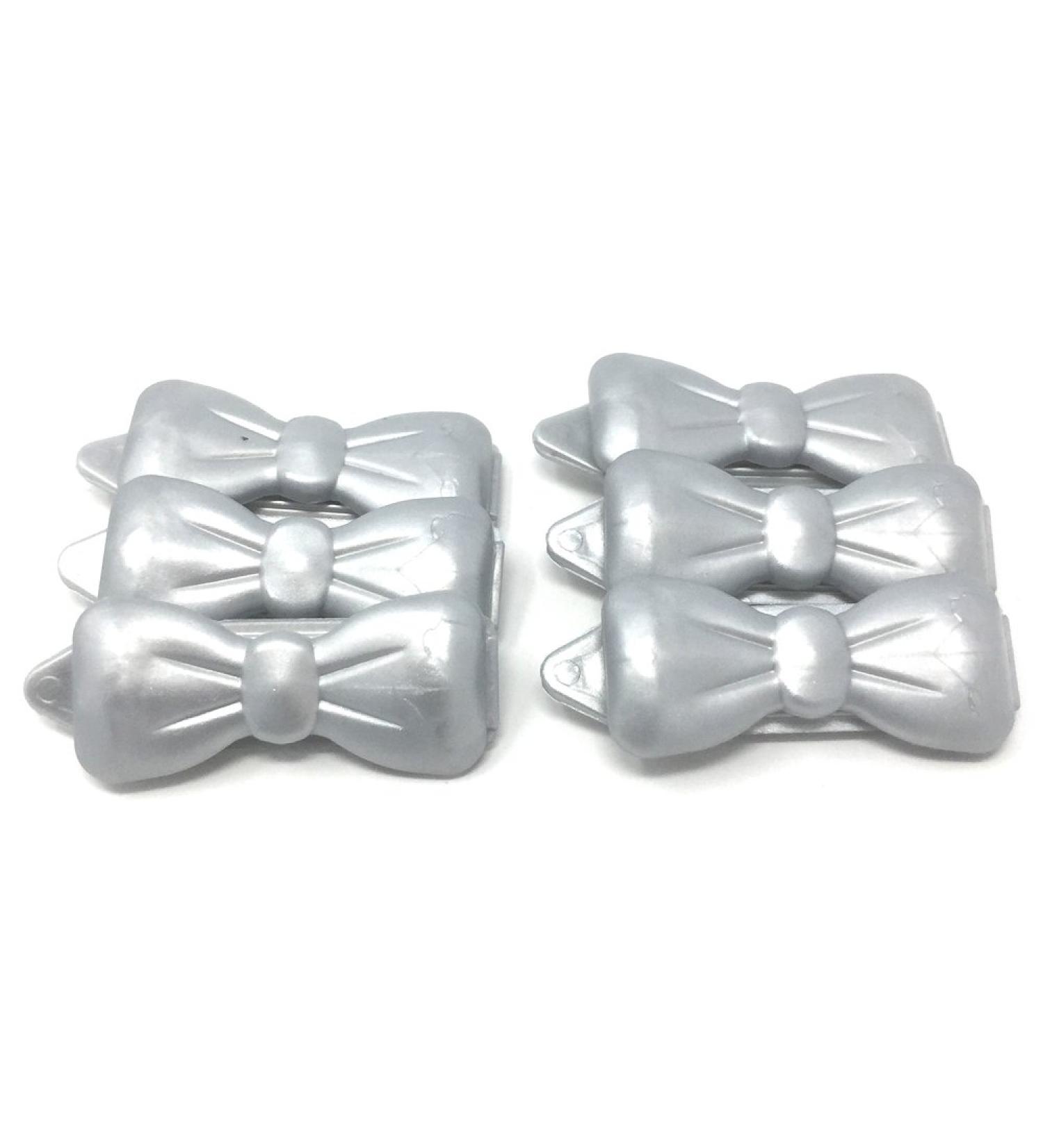 Mini Hair Clip for Pets Hair Accessories Dog Hair Clip 6 Pieces Hair Clips Silver 24