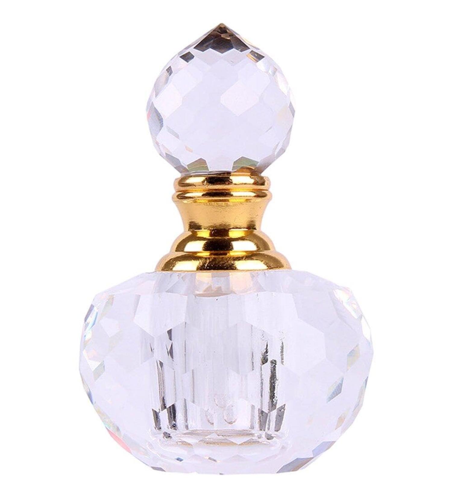 Glass Perfume Bottle 1ml Empty Refillable Perfume Dropper Bottle Vintage Crystal Essential Oil Bottle Fragrance Container - Buy Online on GoSupps.com
