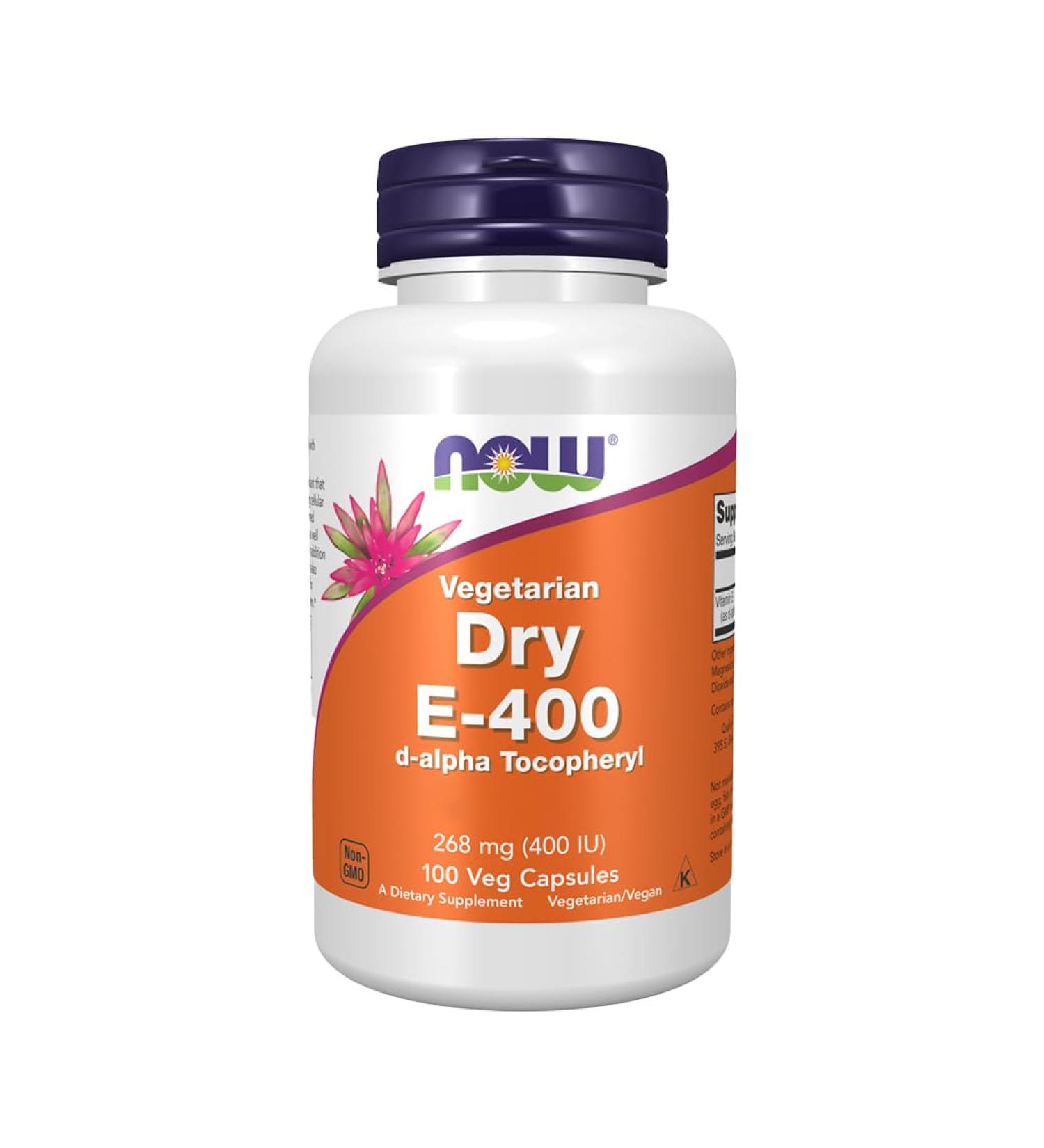 Now Foods Dry E-400 DA 100 CAPS - Buy Online on GoSupps.com