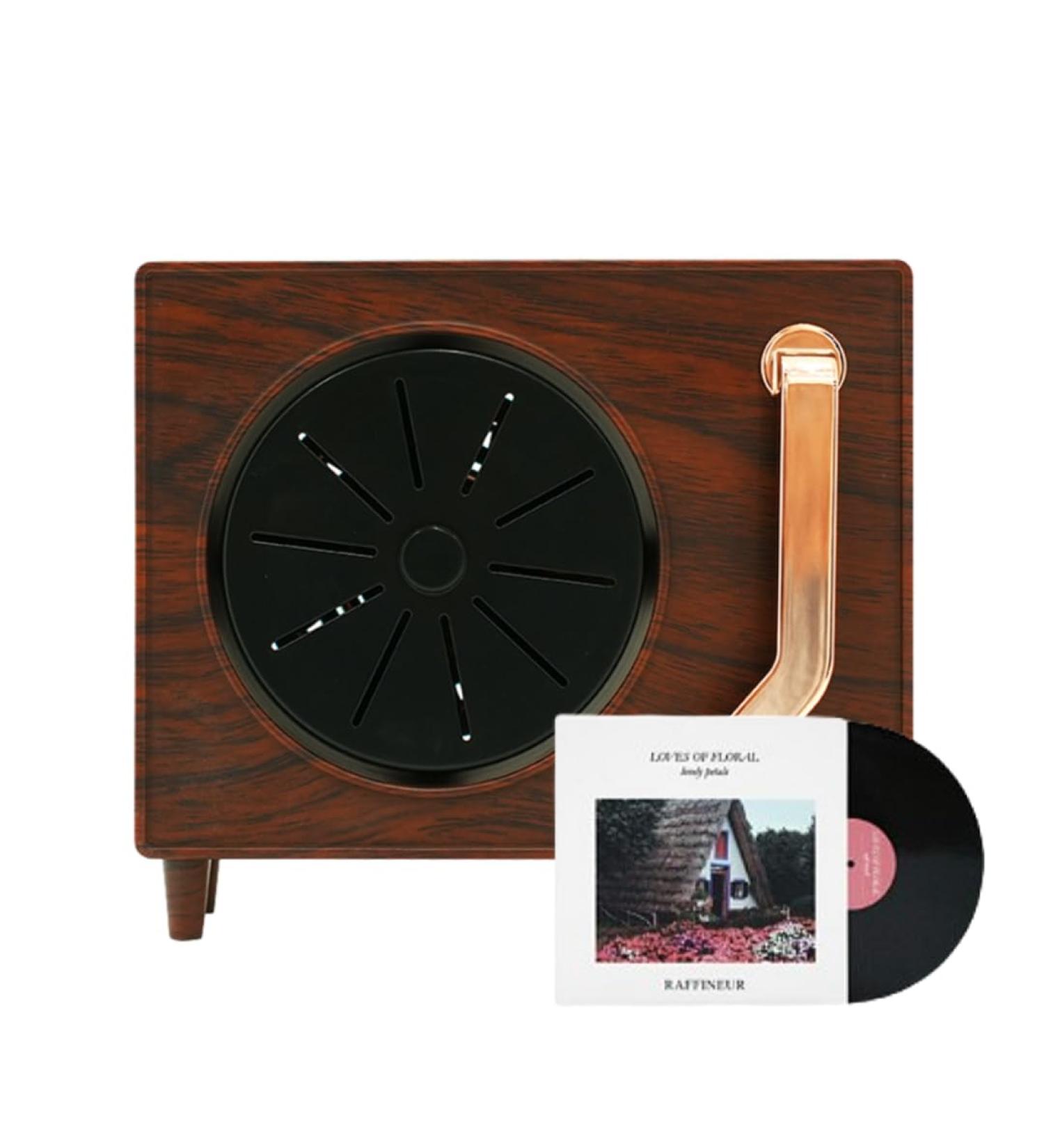 Turntable Diffuser Set - Antique Floral Edition | Waterless Terracotta Refill Kit with Essential Oils | Aromatherapy Timer & Auto-Off | Pet Safe Air Freshener for Large Homes - Buy Online on GoSupps.com