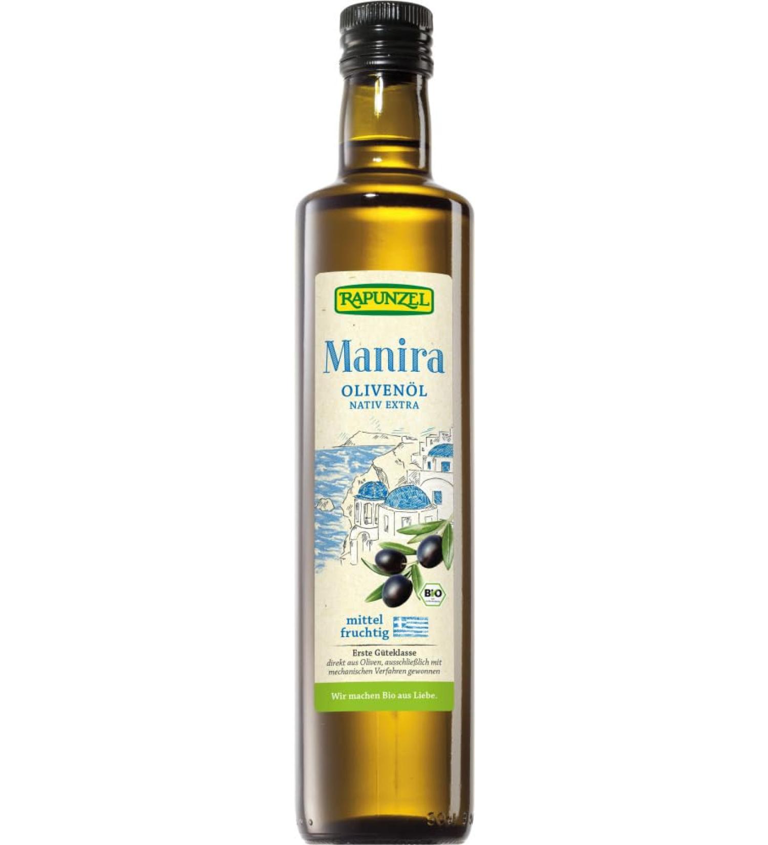 Rapunzel Manira Nativ Extra Organic Olive Oil (6 x 500 ml)