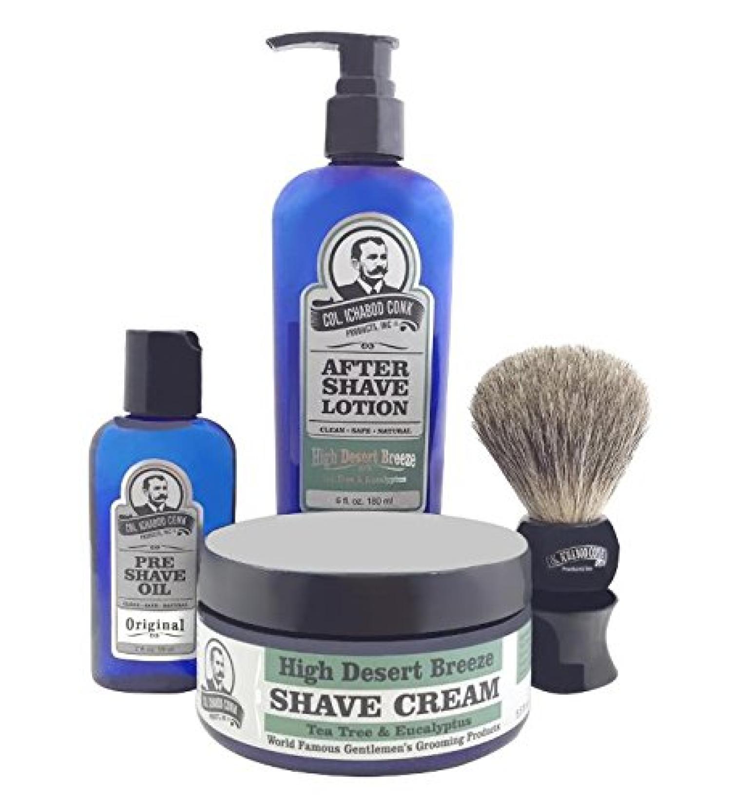 Colonel Conk Model 4013 High Desert Breeze 4pc Shave Kit | Premium Shaving Essentials for a Luxurious Grooming Experience - International Shipping Available - Buy Online on GoSupps.com