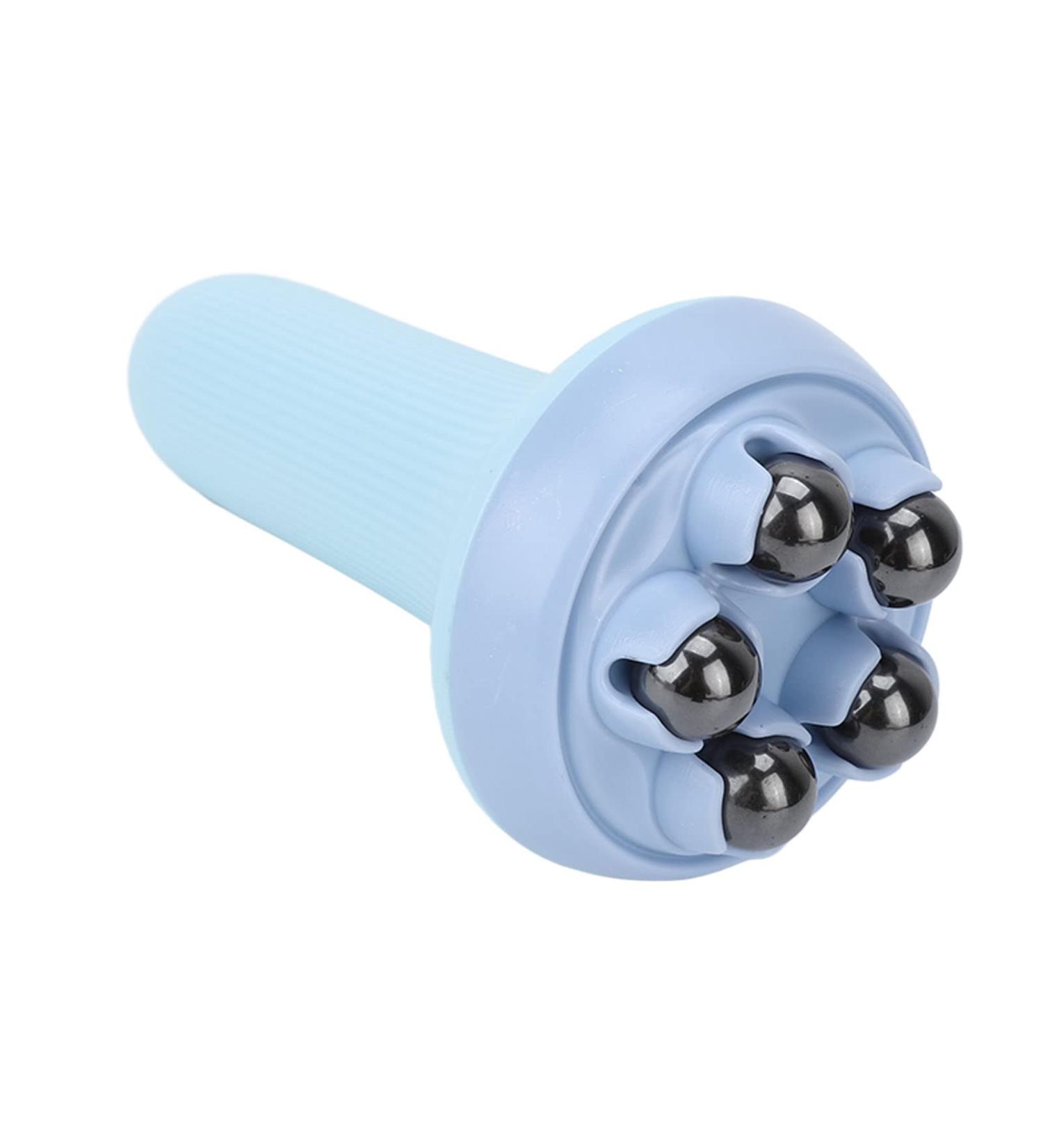 Verdant Touch Roller Ball Body Massager - Portable Magnetic Pearl Massager Tool for Neck & Shoulder - Body Shaping Device in Blue - Ideal for Indoor Use - Buy Online on GoSupps.com
