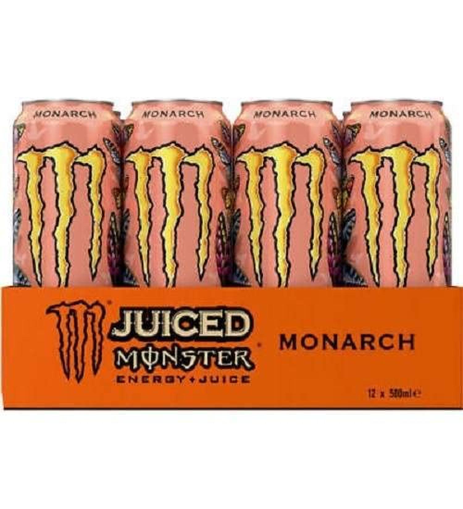 Monster Energy Monarch juice 12 x 500 ml Monarch - Buy Online on GoSupps.com