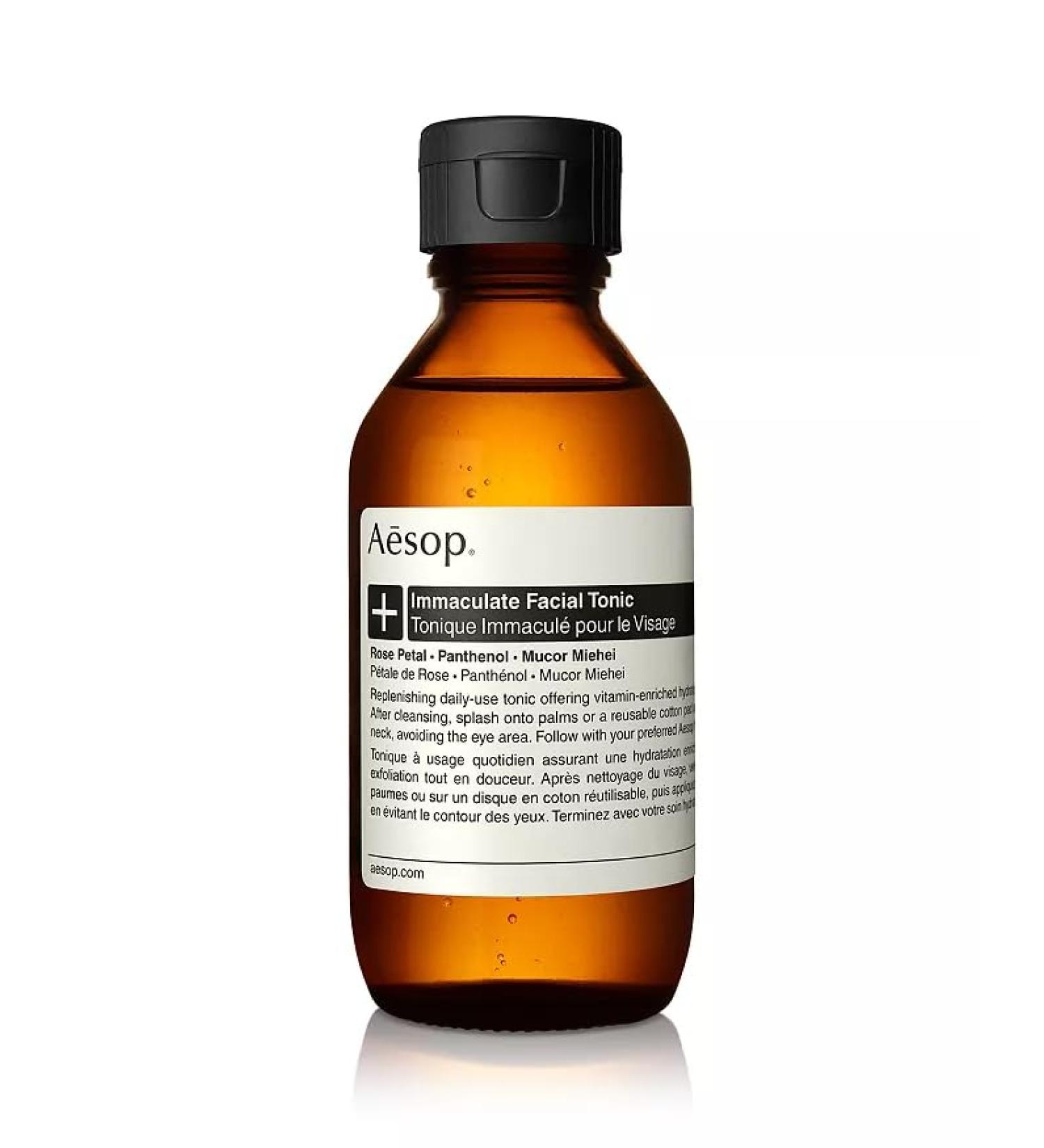 Aesop Immaculate Facial Tonic - Vitamin-Rich Exfoliant for Refined Skin Texture | 3.3 fl oz - Hydrating & Gentle | Shop Internationally - Buy Online on GoSupps.com
