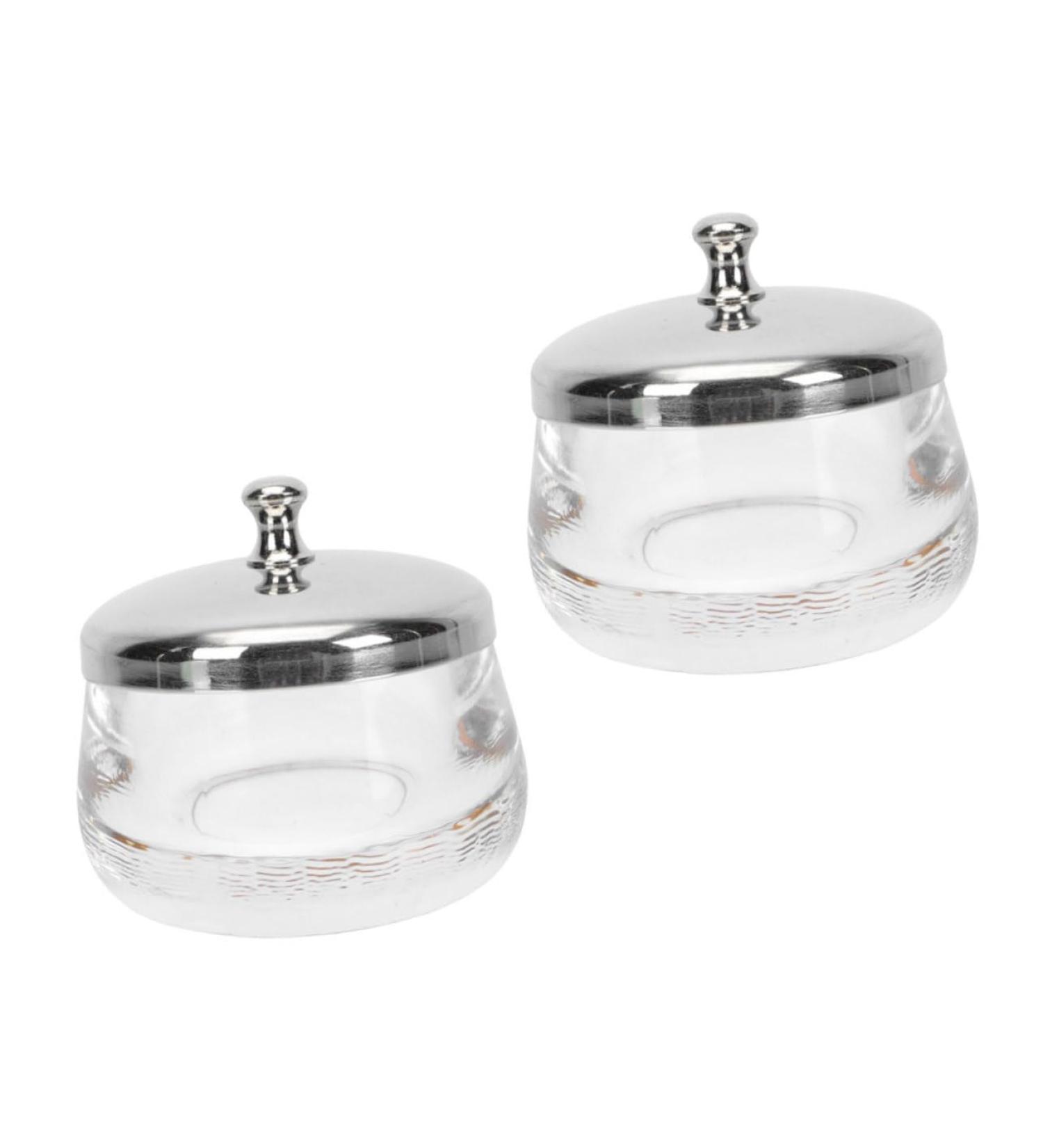 Set of 2 Glass Nail Wash Cups Glass Cup Manicure Pen Manicure Pen Cup Cup Liquid Nail Pen Cup Container Nail Polish Stainless Steel - Buy Online on GoSupps.com