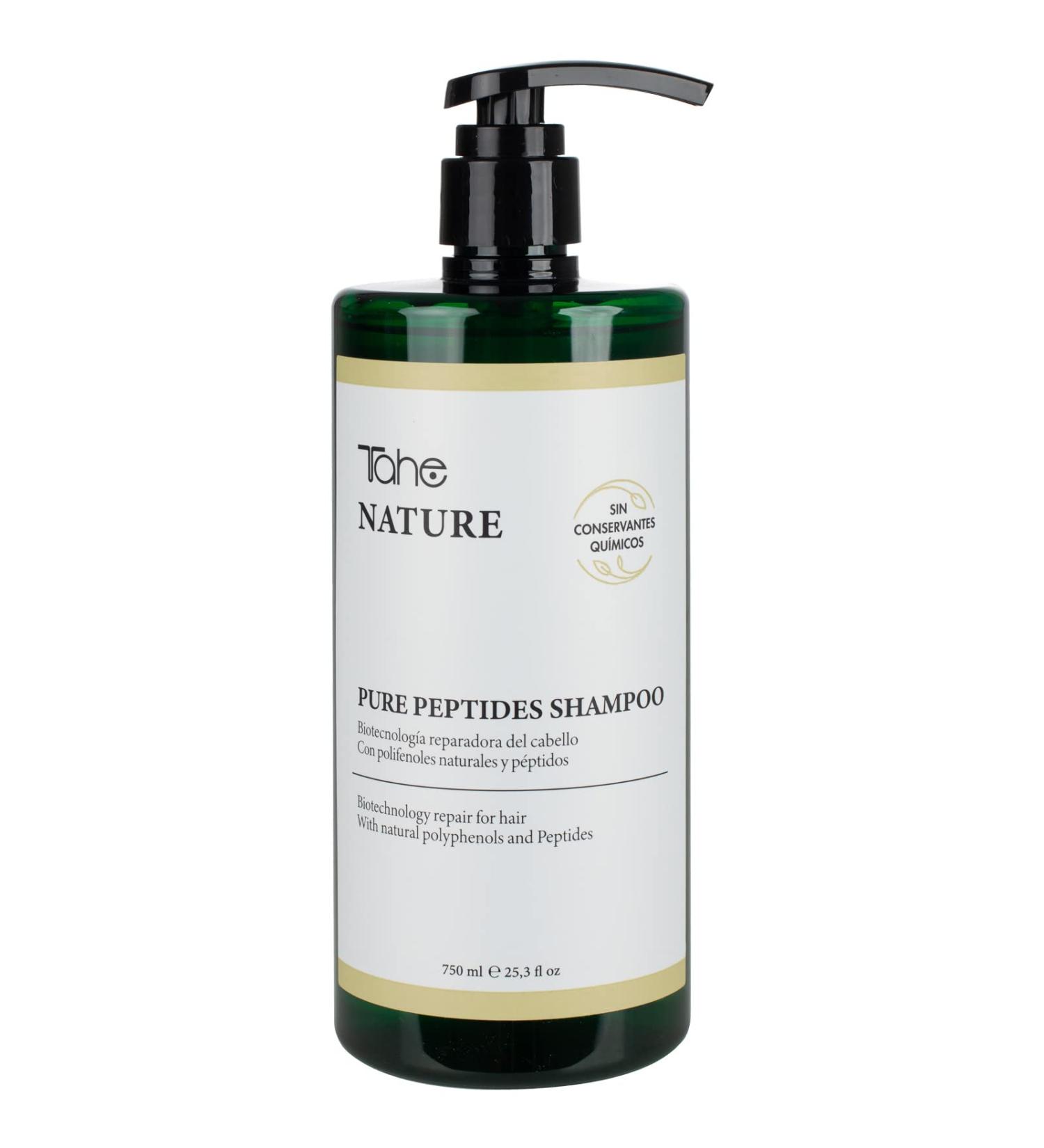  Tahe Tahe Nature Pure Peptides Sulfate-Free Shampoo with Hair Repair Biotechnology 750 ml - Buy Online on GoSupps.com