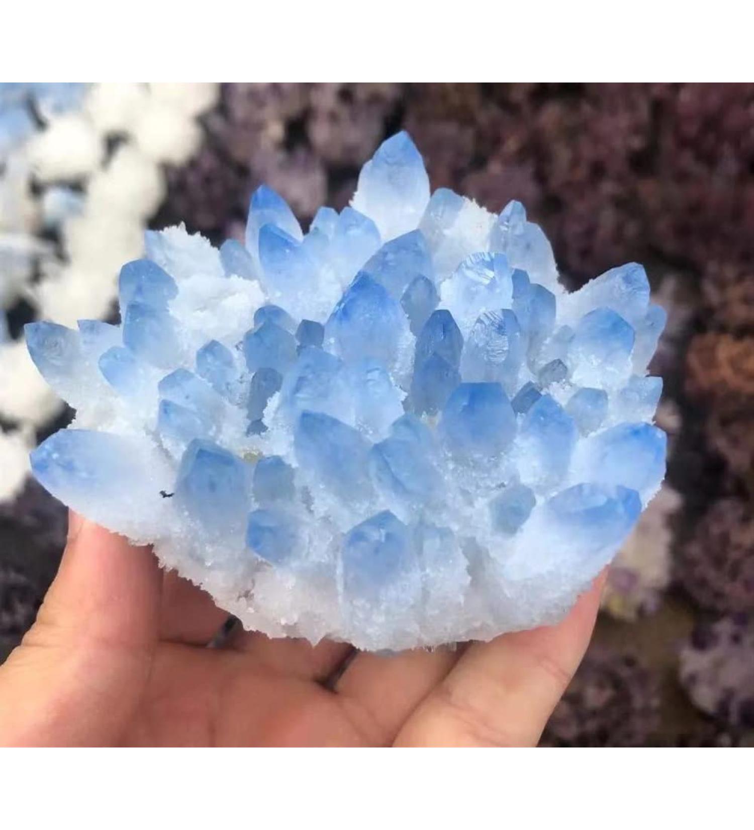 300g-450g Natural Blue Phantom Ghost Quartz Cluster for Decoration 1pc Can be Used for (Color : 1PC) HOMEZHOU - Buy Online on GoSupps.com