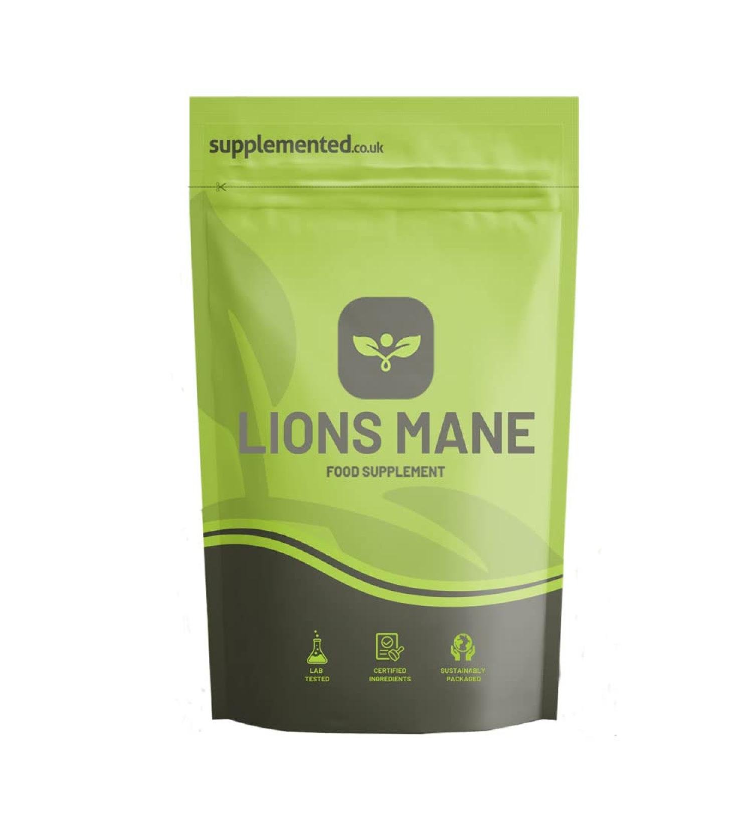 Lions Mane 2000mg 180 Capsules High Strength Mushroom Extract