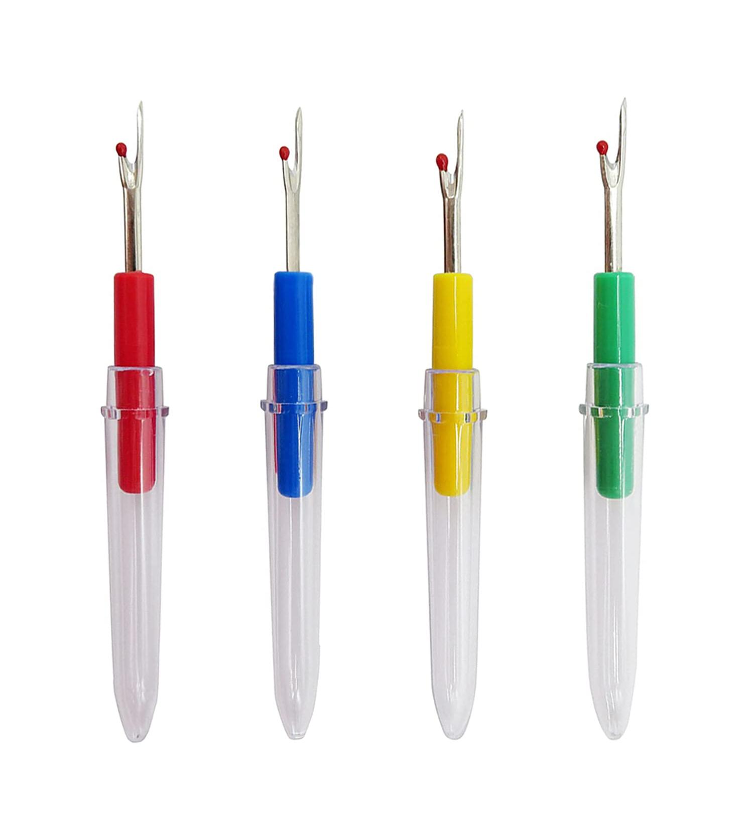 BEADNOVA 4pcs Seam Ripper & Thread Cutter Set for Sewing and Crafting - Small Clothes Tag Remover - 4 Colors - Buy Online on GoSupps.com