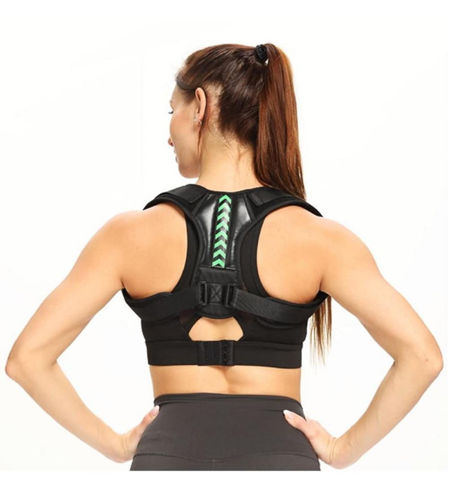 Emenet Posture Corrector Trainer for Women and Men - Adjustable Back Brace for Hunchback Hump Correction and Neck Pain Relief - Size L with Storage Bag - Buy Online on GoSupps.com
