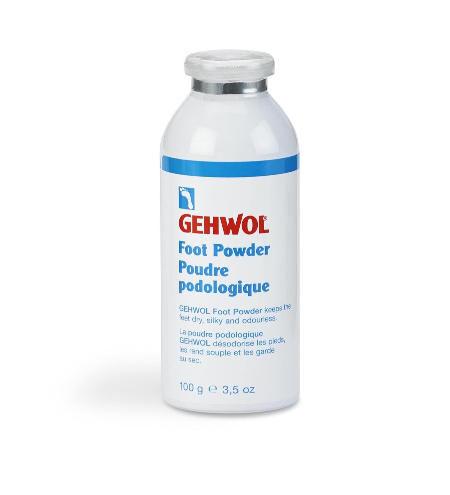 Gehwol Foot Powder Odourless Antibacterial Talc 100Gm Prevents Atheletes Foot Can Be Used for Feet Shoes & Socks