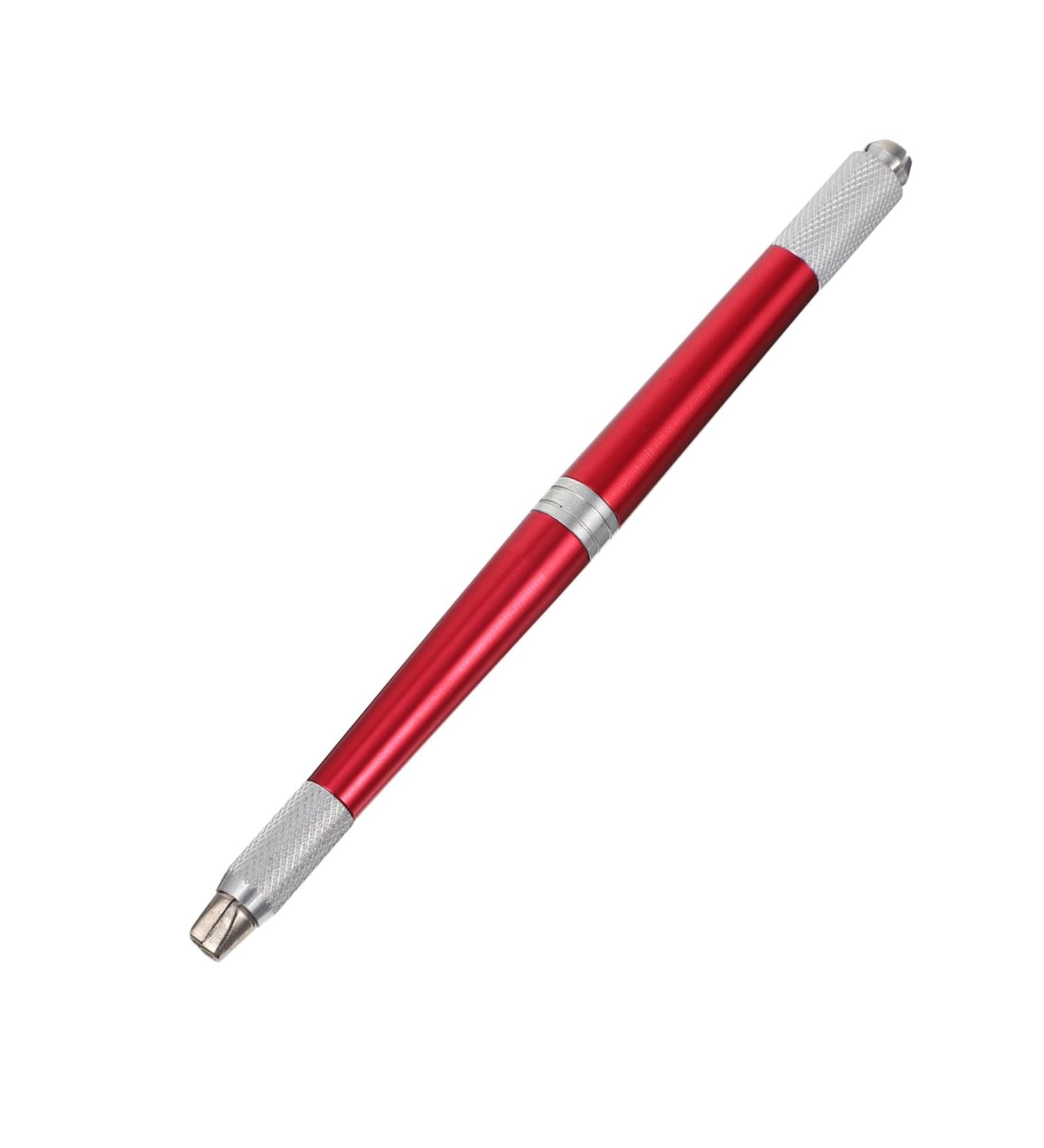 DOITOOL Pen Embroidered Permanent Aluminium Makeup Microblading Make Manual Eyebrow Alloy Supply Pencil 14.2x0.9cm Red - Buy Online on GoSupps.com