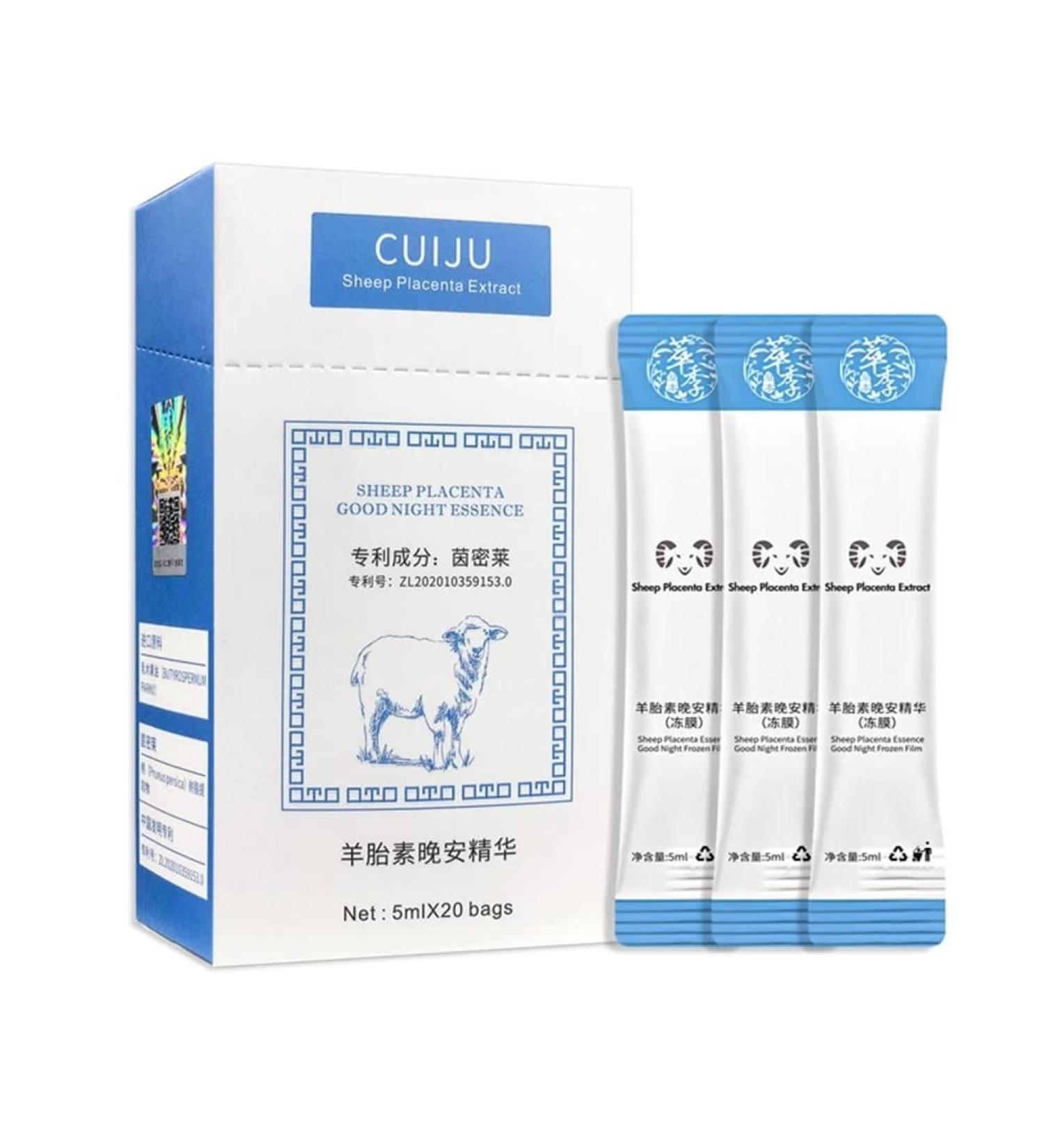 PRDECE Sheep Placenta Sleeping Mask AntiAging Moisturizing Depth Replenishment Korean Care Beauty Facial Mask Female 20 Pieces - Buy Online on GoSupps.com