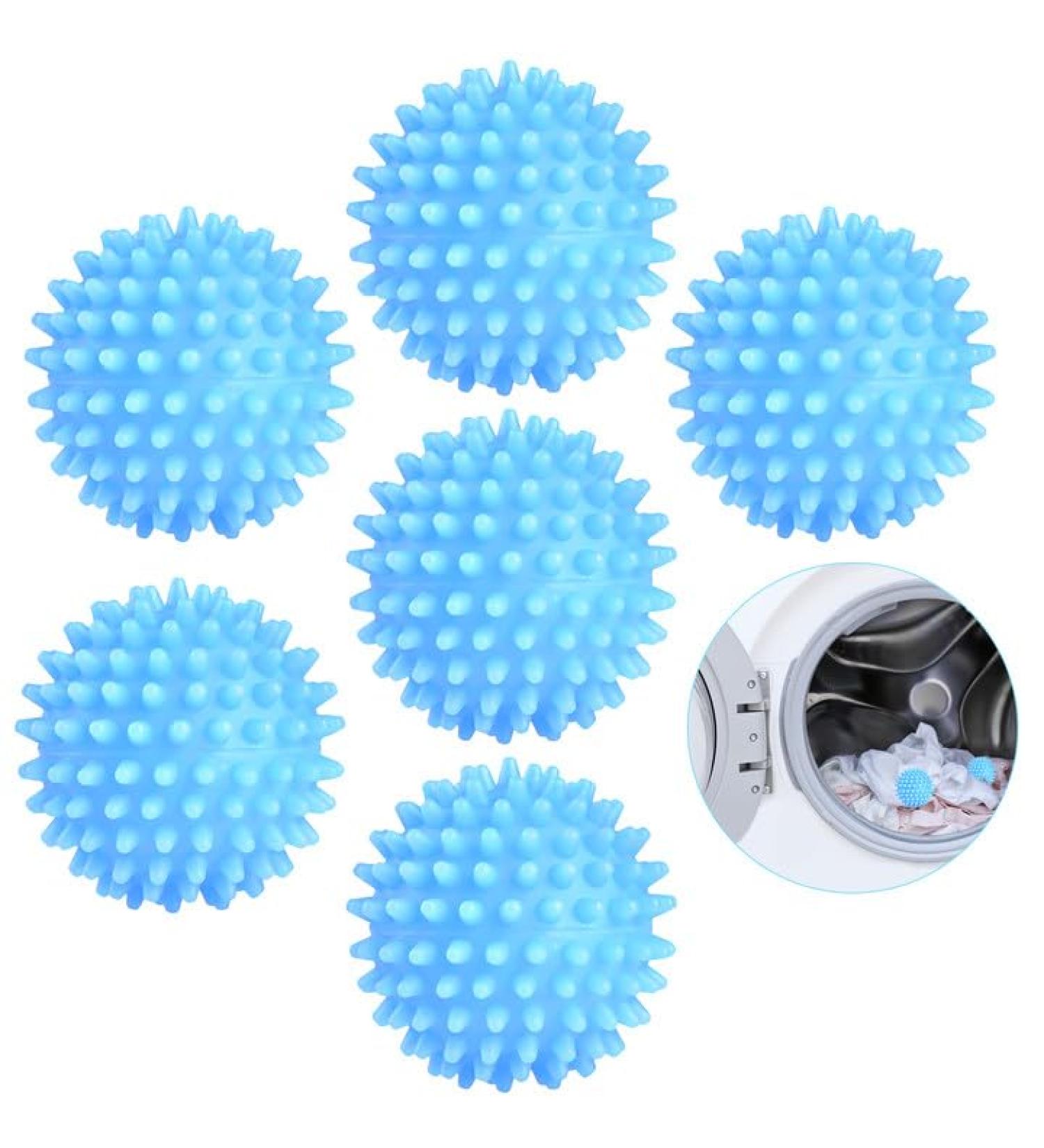 Dryer Balls 6Pcs Reusable Tumble Dryer Balls - Laundry Balls for Quick Drying - Soft Drying Balls for Tumble Dryer & Washing Machine - Buy Online on GoSupps.com