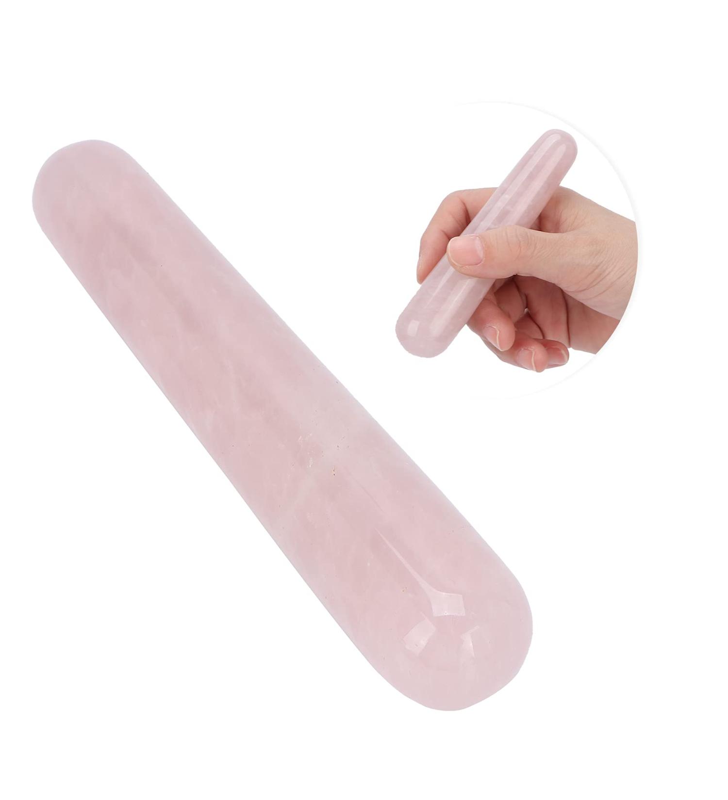 Buy Rosenquarz-Jadestein Massage Tab - Premium Face Back Hands & Feet Massager | Travel & Spa Health Gift | Exquisite Color Gradient Design for Relief - Buy Online on GoSupps.com