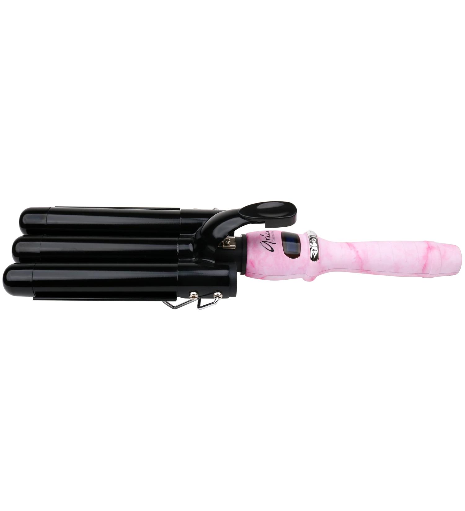 Waver 3 Barrel Curling Iron Hair Waver | Adjustable to 430 Degrees | Auto Shut Off | 25mm Ceramic Crimper | LCD Display | Triple Hair Curler - Buy Online on GoSupps.com