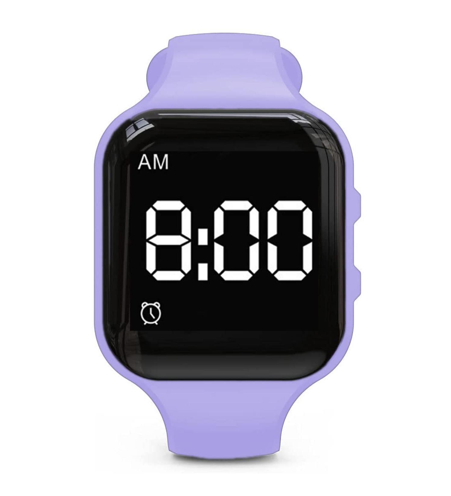Buy E-vibra Waterproof Vibration Alarm Clock - Quiet Medical Memory Timer with 15 Daily Alarms (Purple Square) | International Shipping Available - Buy Online on GoSupps.com