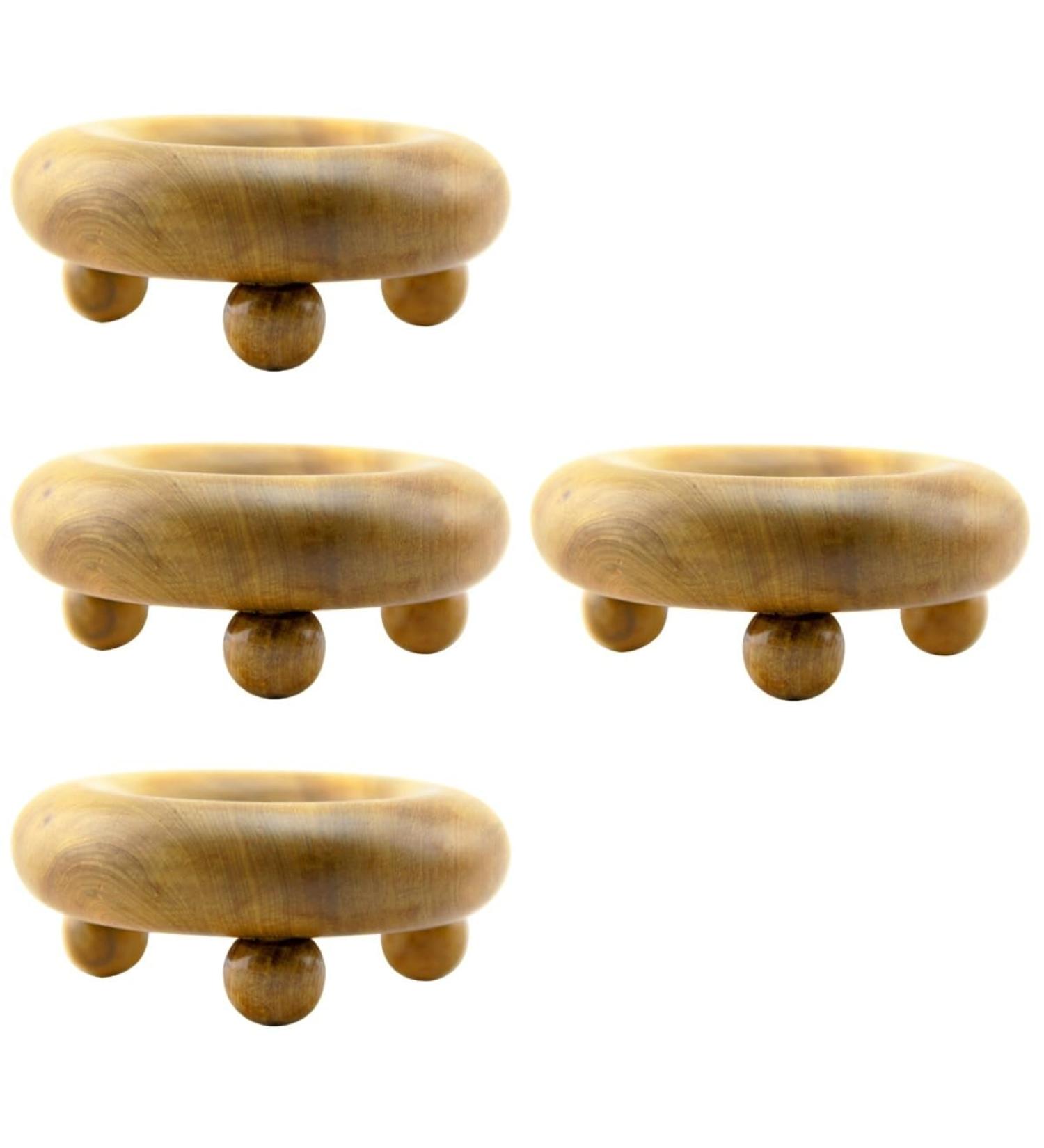 Gleavi 4-Piece Wooden Muscle Roller Stick Set | Reflex Zone Massage Device | Handmade Back & Fascia Relief Tool - Buy Online on GoSupps.com