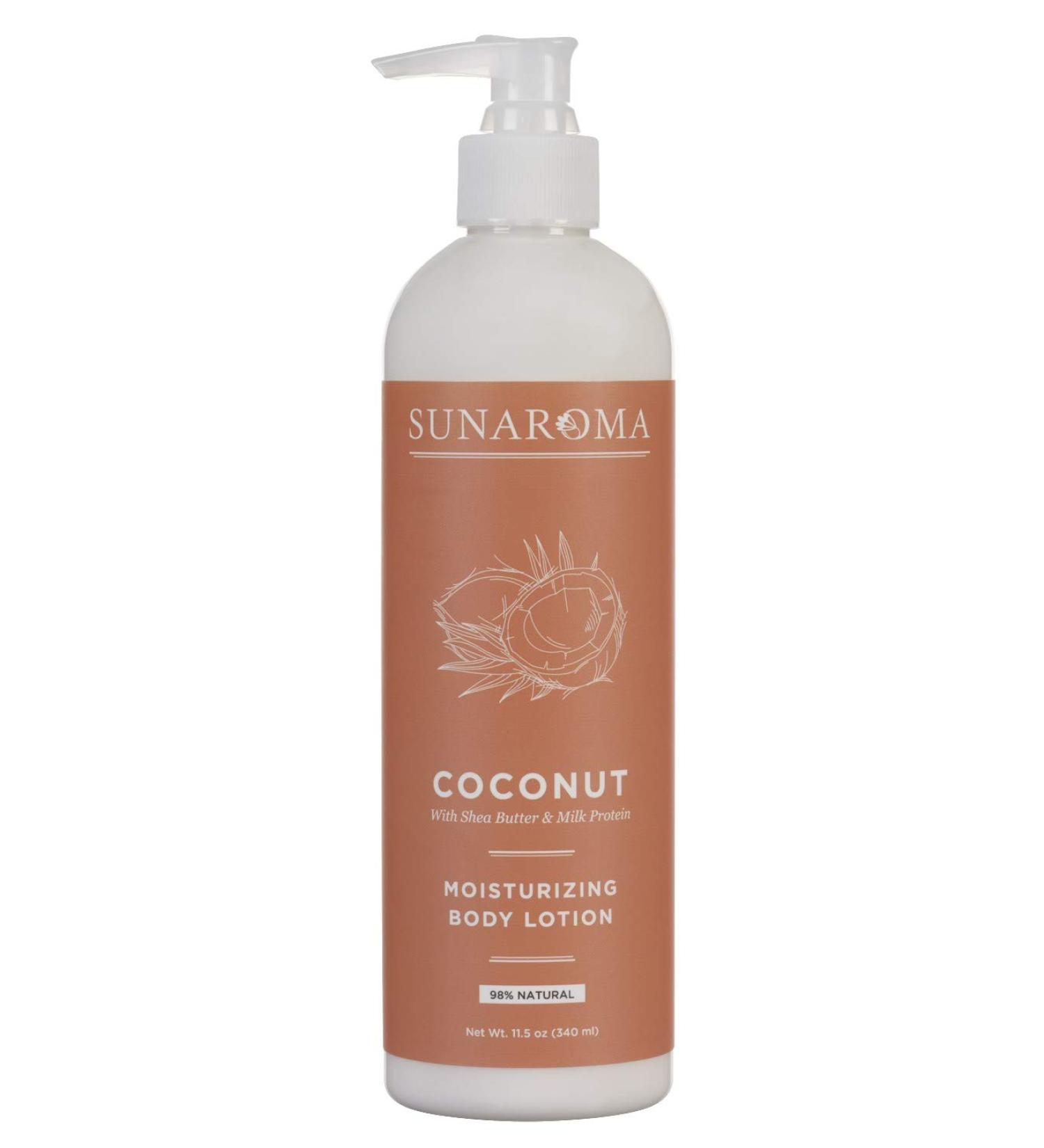SUNAROMA Lotion Coconut 11.5 Ounce Pump (Moisturizing) (340ml)