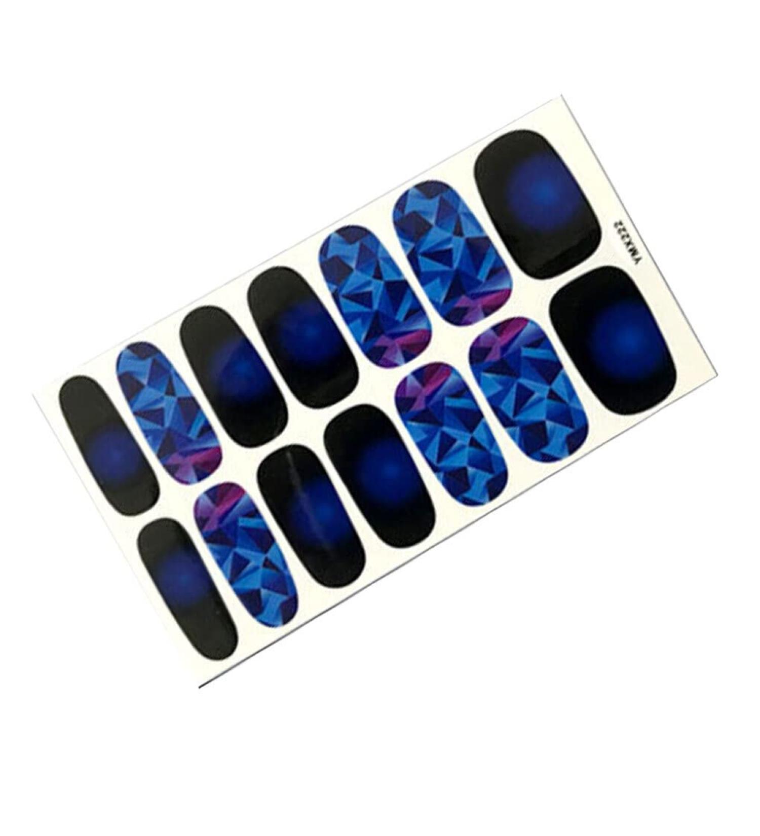 dijiusidy Nail Art Stickers Self-Adhesive Fingernail Decal with Strap Glue DIY Art Decor Full Cover Manicure Kits for Women Girls YMX222 - Buy Online on GoSupps.com