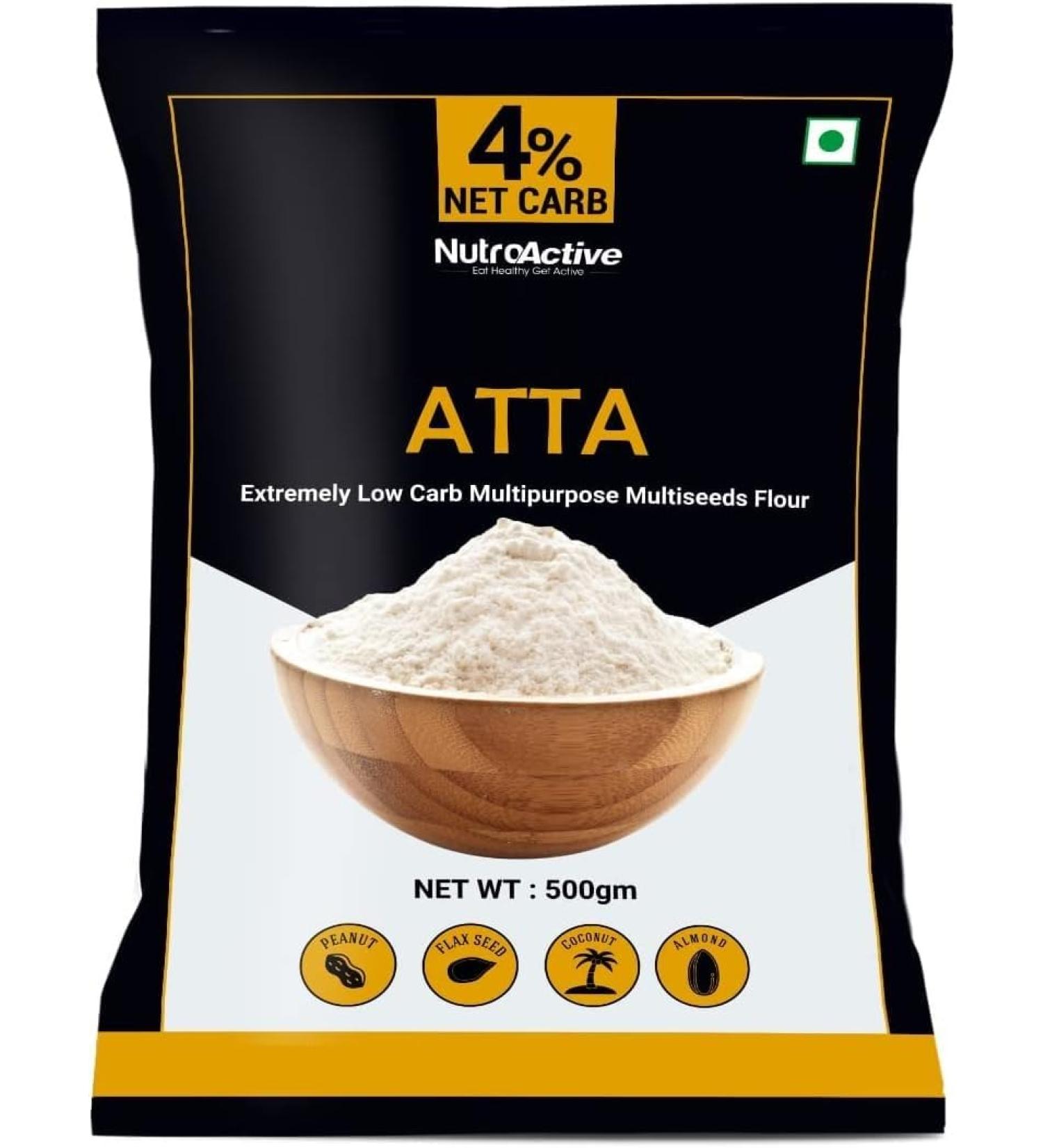 DX Atta (1g net carbs per roti) Extremely low carb flour 500g - Buy Online on GoSupps.com