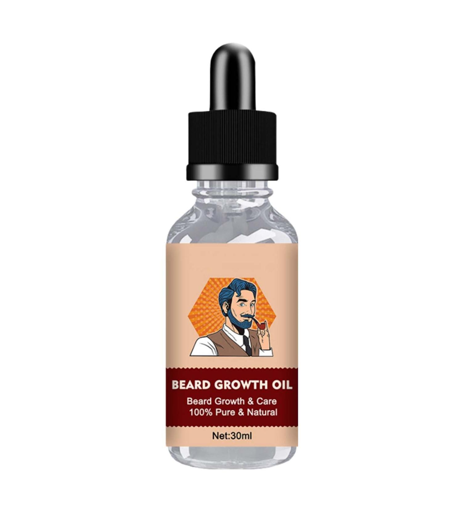 Let Bear Oil Grow - Natural Beard Oil for Men | 30ml Growth & Moisture Cream for a Stronger Thicker Beard - Buy Online on GoSupps.com