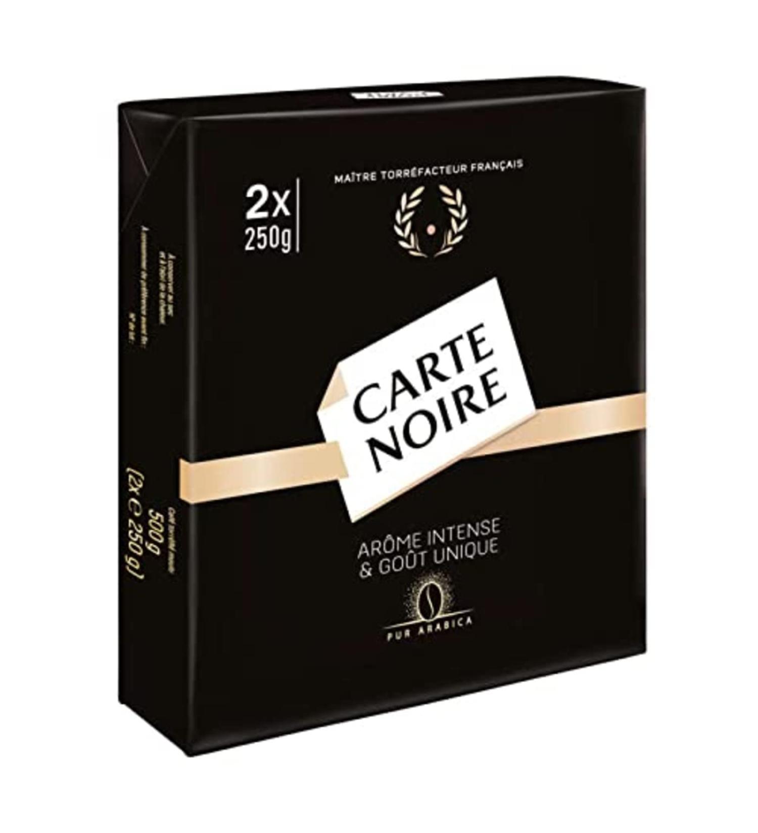Carte Noire Caf moulu ar me intense & go t unique pur arabica - Les 2 paquets de 250g