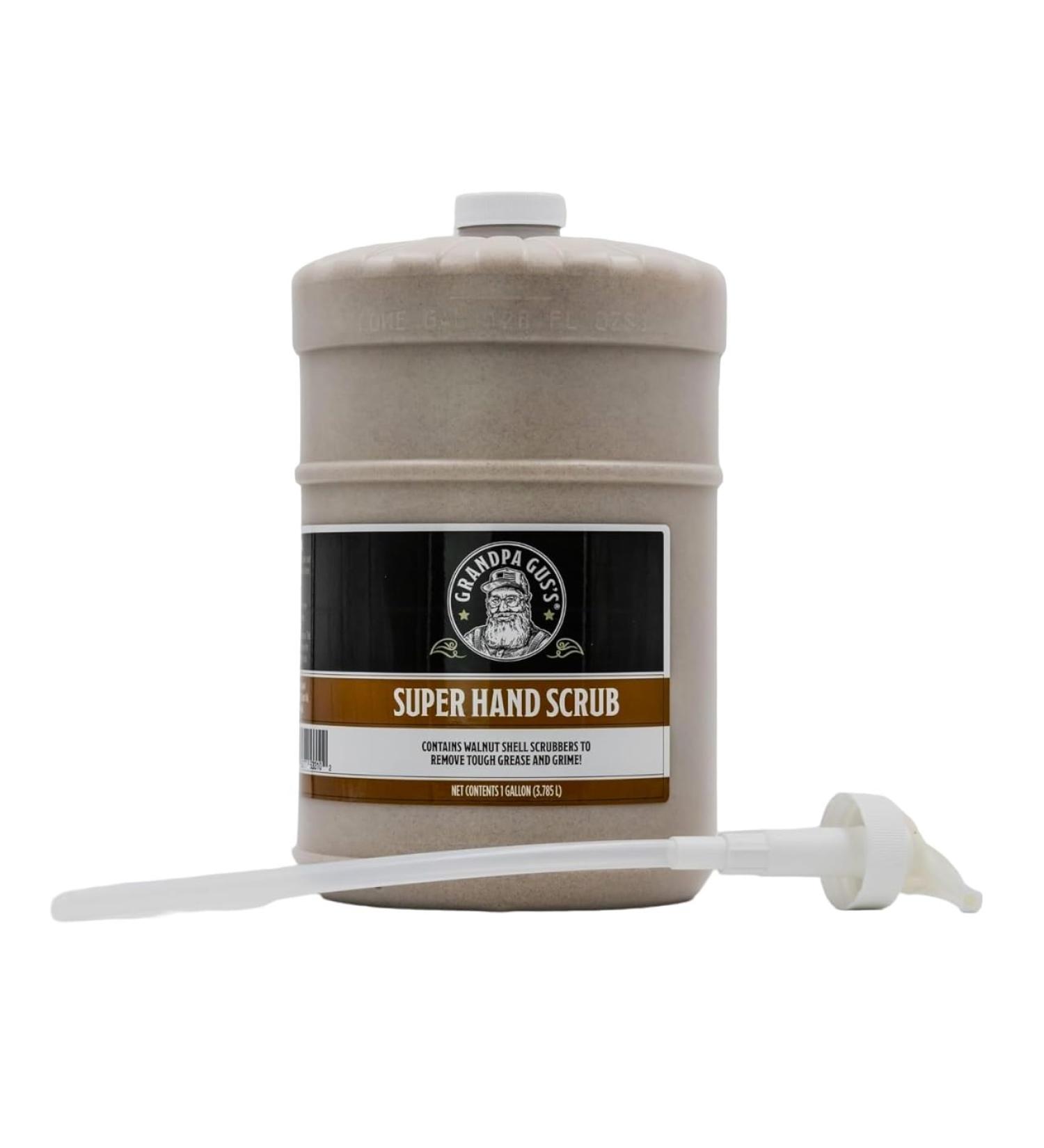 Grandpa Gus's Super Hand Scrub Walnut Shell Scrubbers Natural Handsoap Degreaser for Automotive Mechanics & Constructors 1 Gallon - Buy Online on GoSupps.com