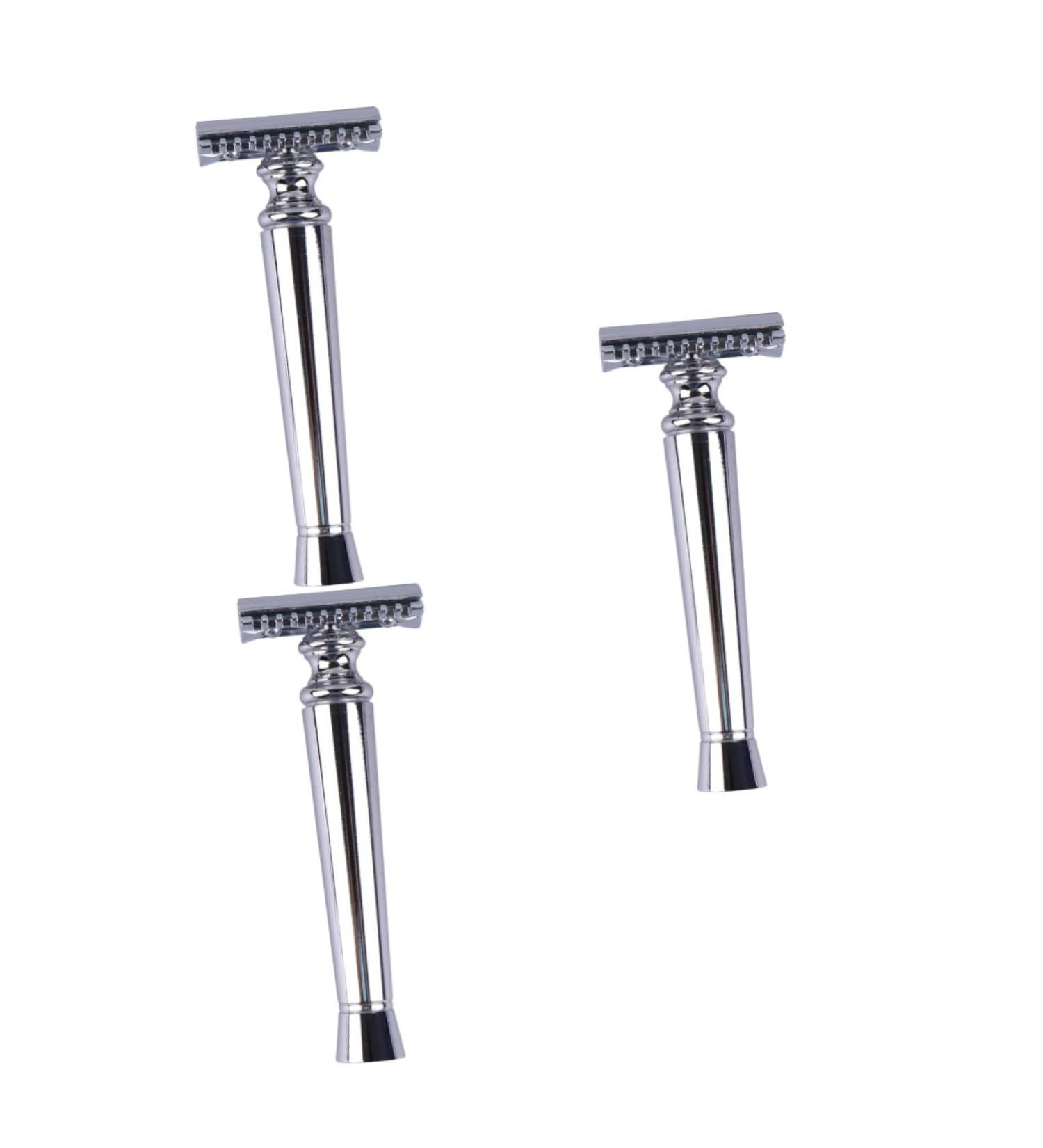 Frcolor 3-in-1 Hand Razor for Men | Classic Manual Razor & Beard Cutting Tool | Ideal Father's Day Gift - Buy Online on GoSupps.com