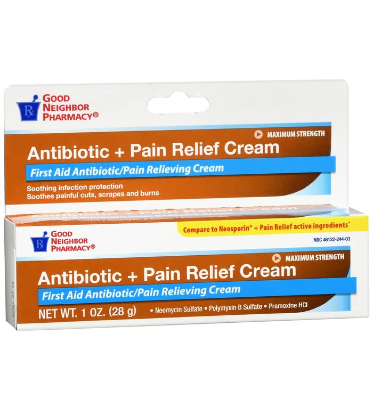 Good Neighbor Pharmacy GNP Antibiotic + Pain Relief Cream 1 Oz - Buy Online on GoSupps.com
