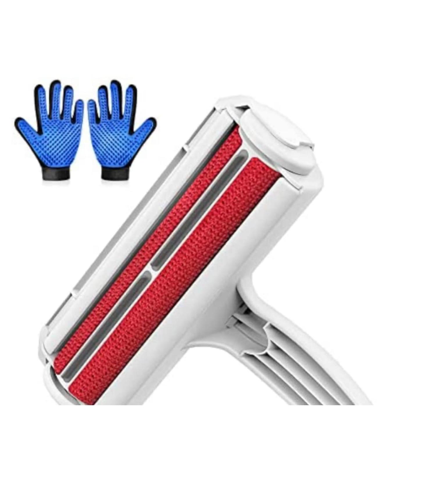 Catli Pet Hair Remover Roller & Grooming Gloves Set for Cats and Dogs - Buy Online on GoSupps.com