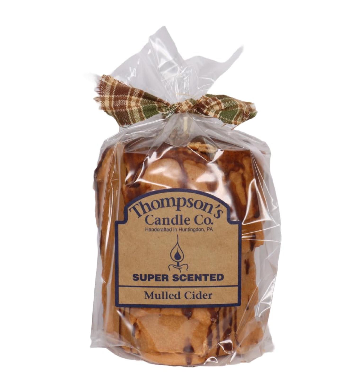 Thompson's Candle Co. Mulled Cider Pillar Candles Med.