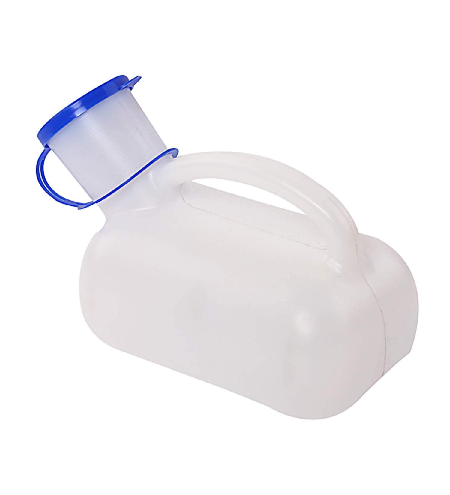 Portable Urinal Bottle with Lid 1000ML Portable Bottle for Male Plastic Material Emergency for Car Travel Traffic Jam Happy - Buy Online on GoSupps.com