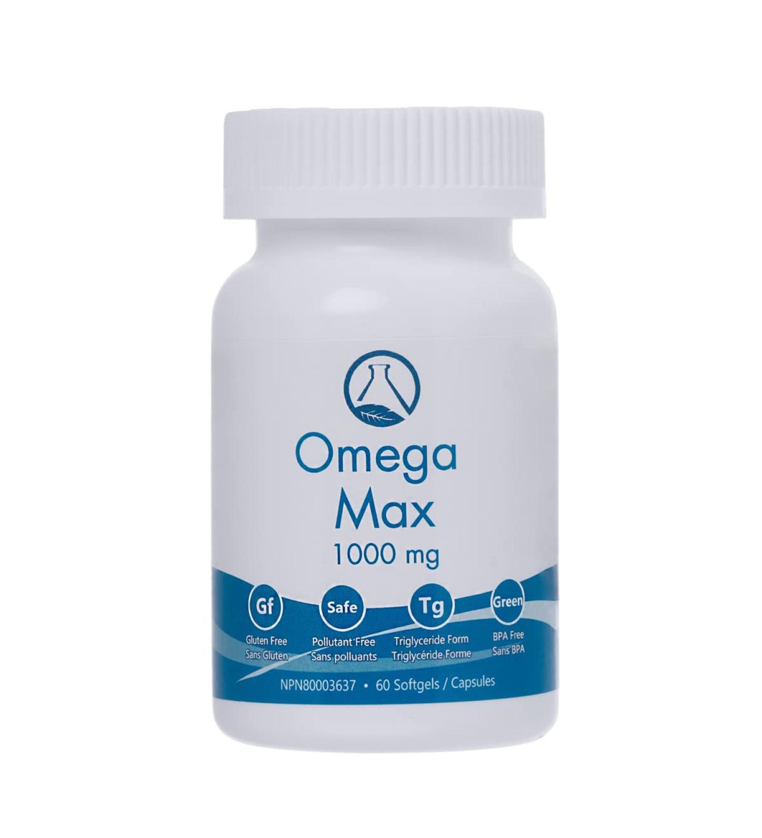Nugevity Omega Max Fish Oil - 60 Softgels 1000mg Omega-3 Supplement with EPA and DHA No Burp Enteric Coating - Buy Online on GoSupps.com