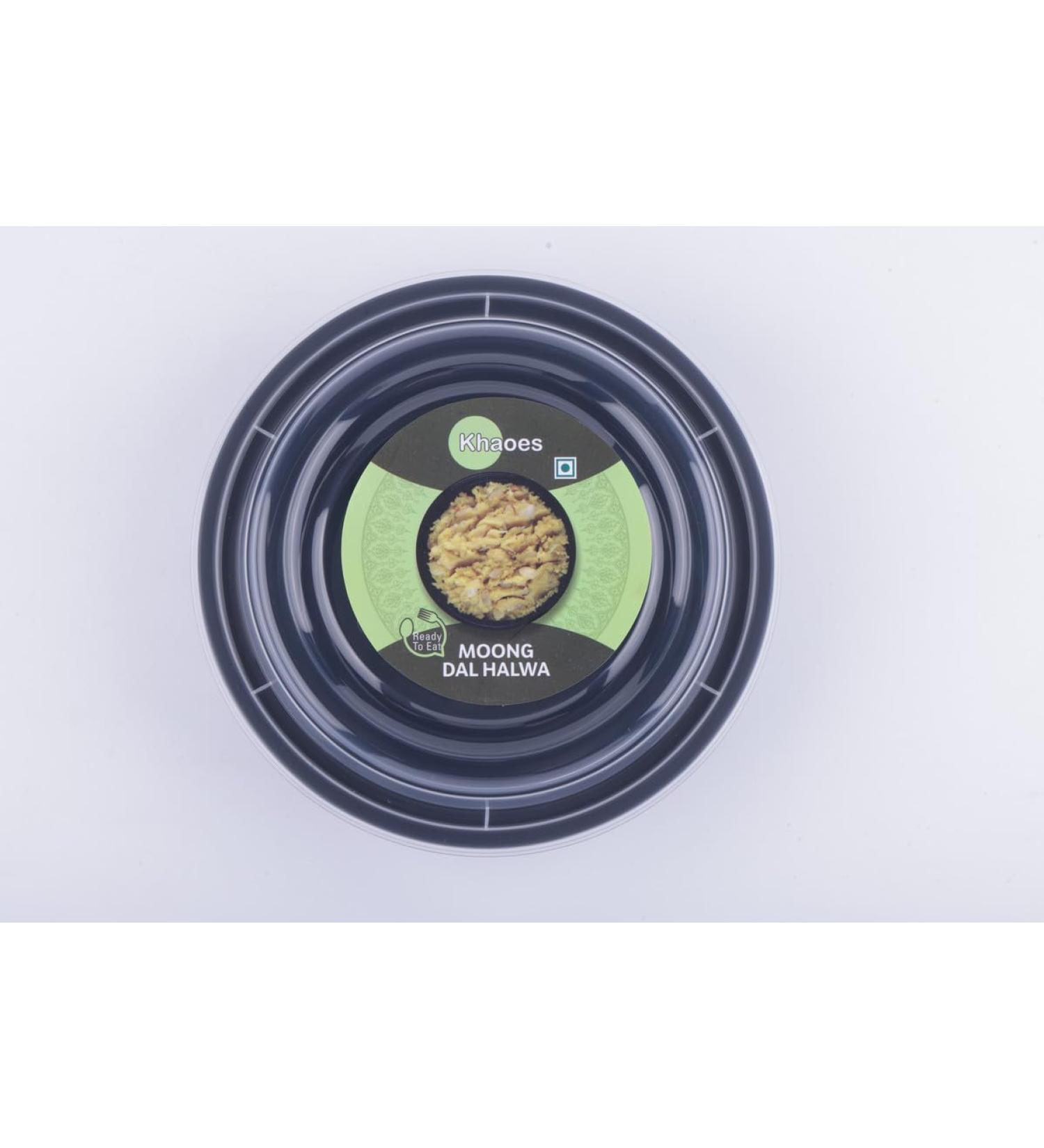 Khaoes Ready to Eat Moong Dal Halwa Instant Moong Dal Halwa with No Added Preservative and Colours (Item Weight : 168 gr Pack Of 1) - Buy Online on GoSupps.com